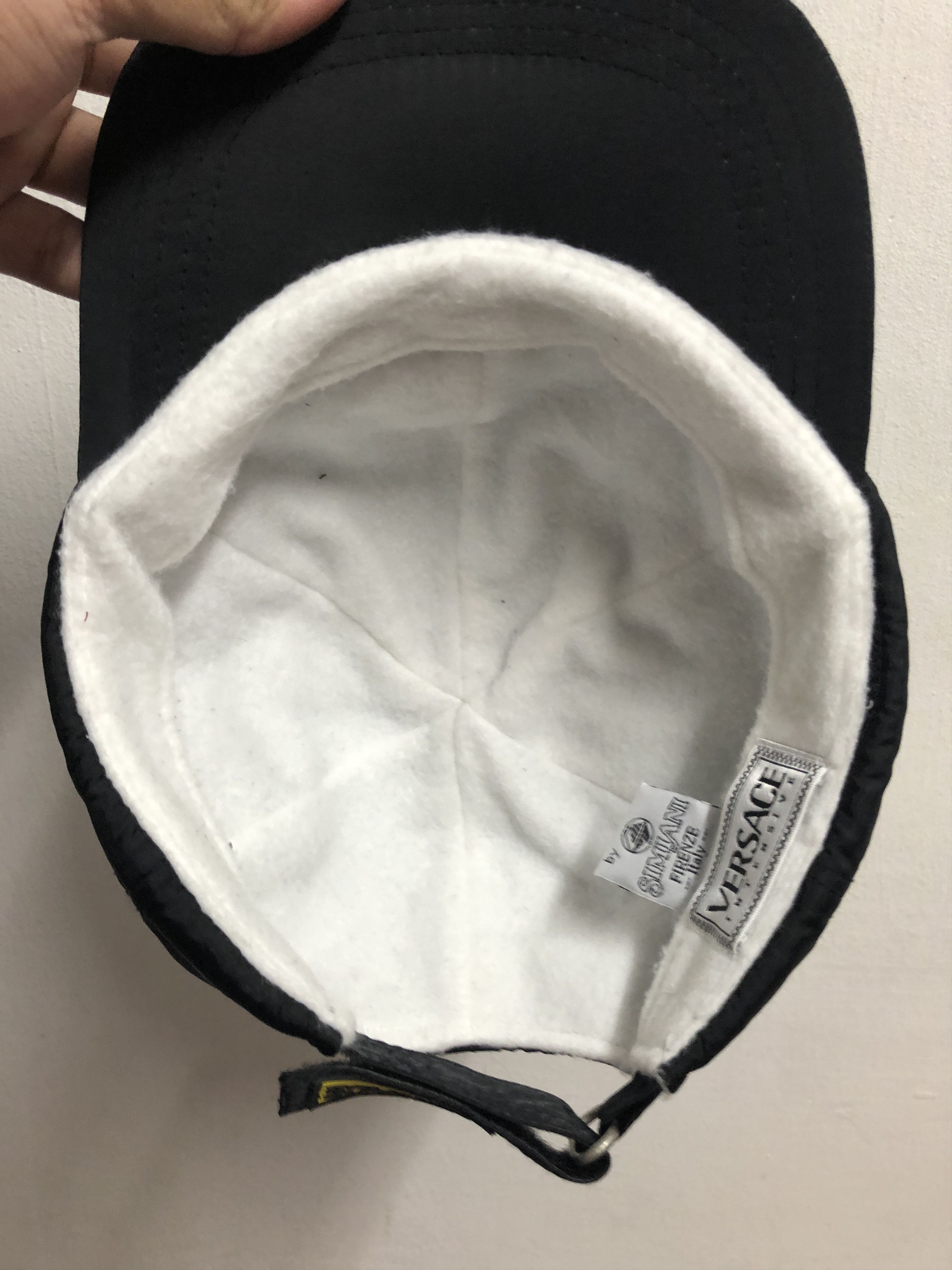 Versace × Vintage Vintage Versace Intensive Nylon Cap Hat Size ONE SIZE - 9 Thumbnail
