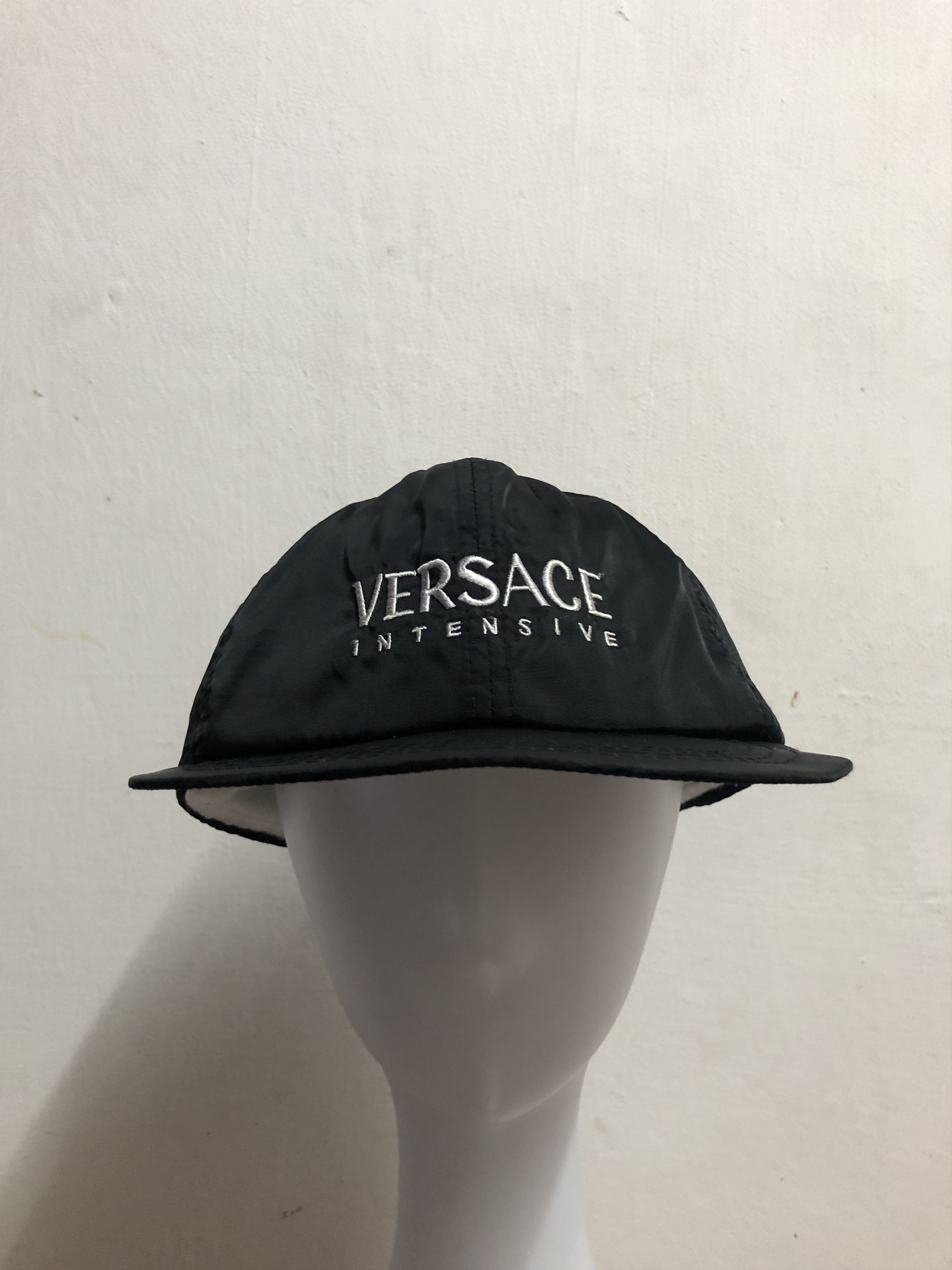 Versace × Vintage Vintage Versace Intensive Nylon Cap Hat Size ONE SIZE - 4 Thumbnail