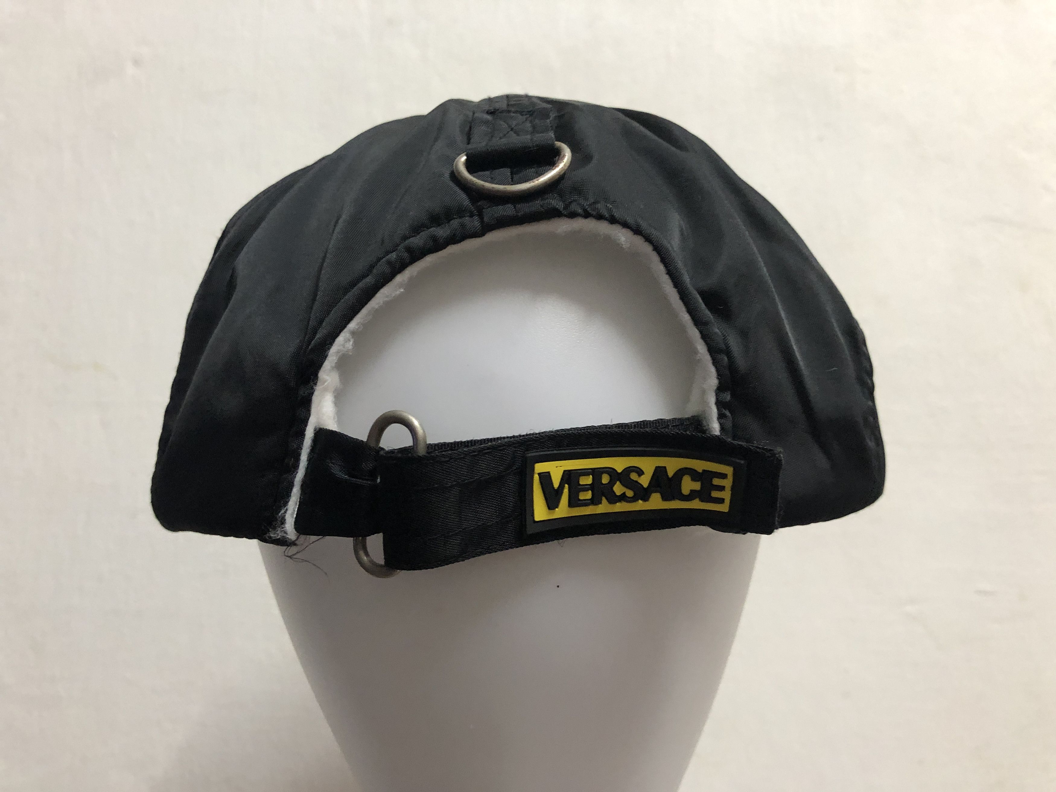 Versace × Vintage Vintage Versace Intensive Nylon Cap Hat Size ONE SIZE - 6 Thumbnail