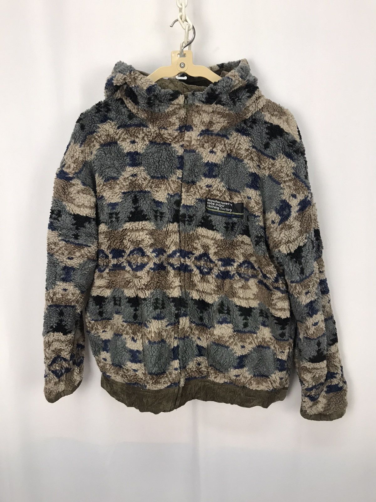 Japanese Brand Fleece hoodie zipper by cube sugar Size US M / EU 48-50 / 2 - 6 Thumbnail