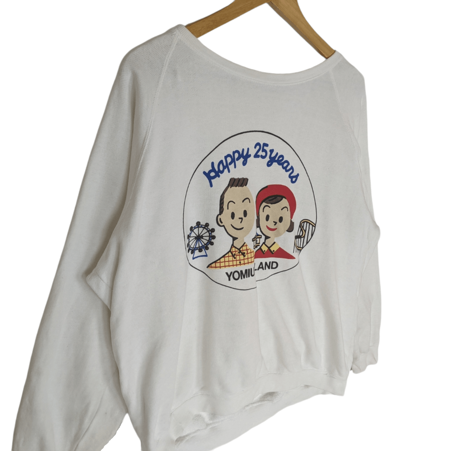 Japanese Brand YOMIURI LAND Happy 25th Years Jumper Sweatshirt Size US XL / EU 56 / 4 - 4 Thumbnail