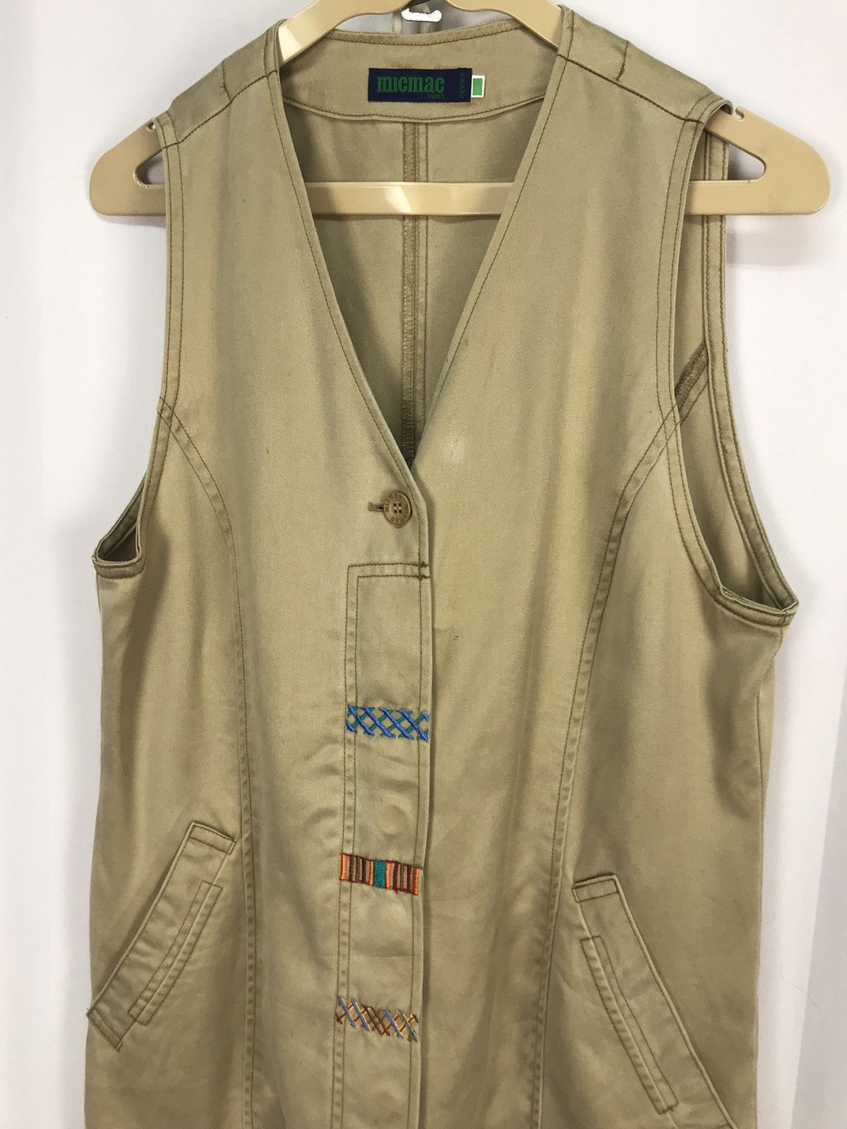 Japanese Brand × Vintage Micmac button up vest Size US S / EU 44-46 / 1 - 3 Thumbnail