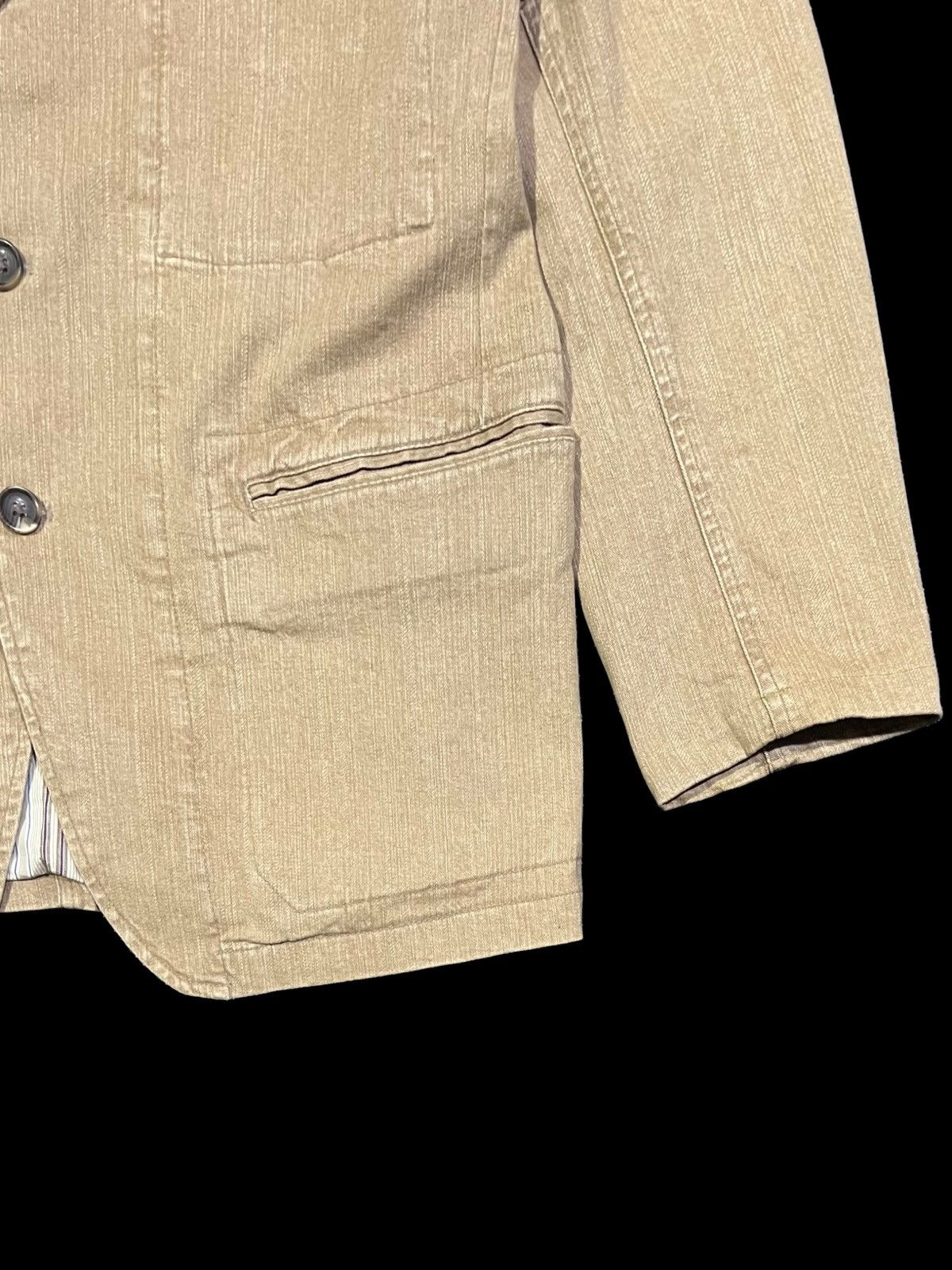 Kansai Yamamoto VINTAGE KANSAI JEANS STYLE DOUBLE LINING STRIPED JACKET Size US M / EU 48-50 / 2 - 6 Thumbnail