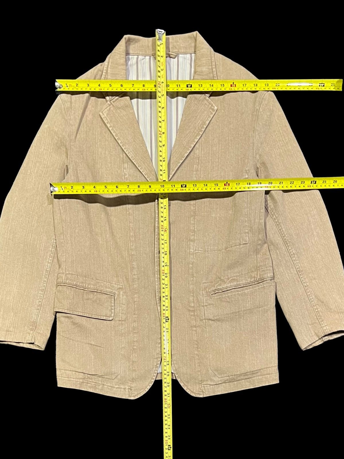 Kansai Yamamoto VINTAGE KANSAI JEANS STYLE DOUBLE LINING STRIPED JACKET Size US M / EU 48-50 / 2 - 16 Thumbnail