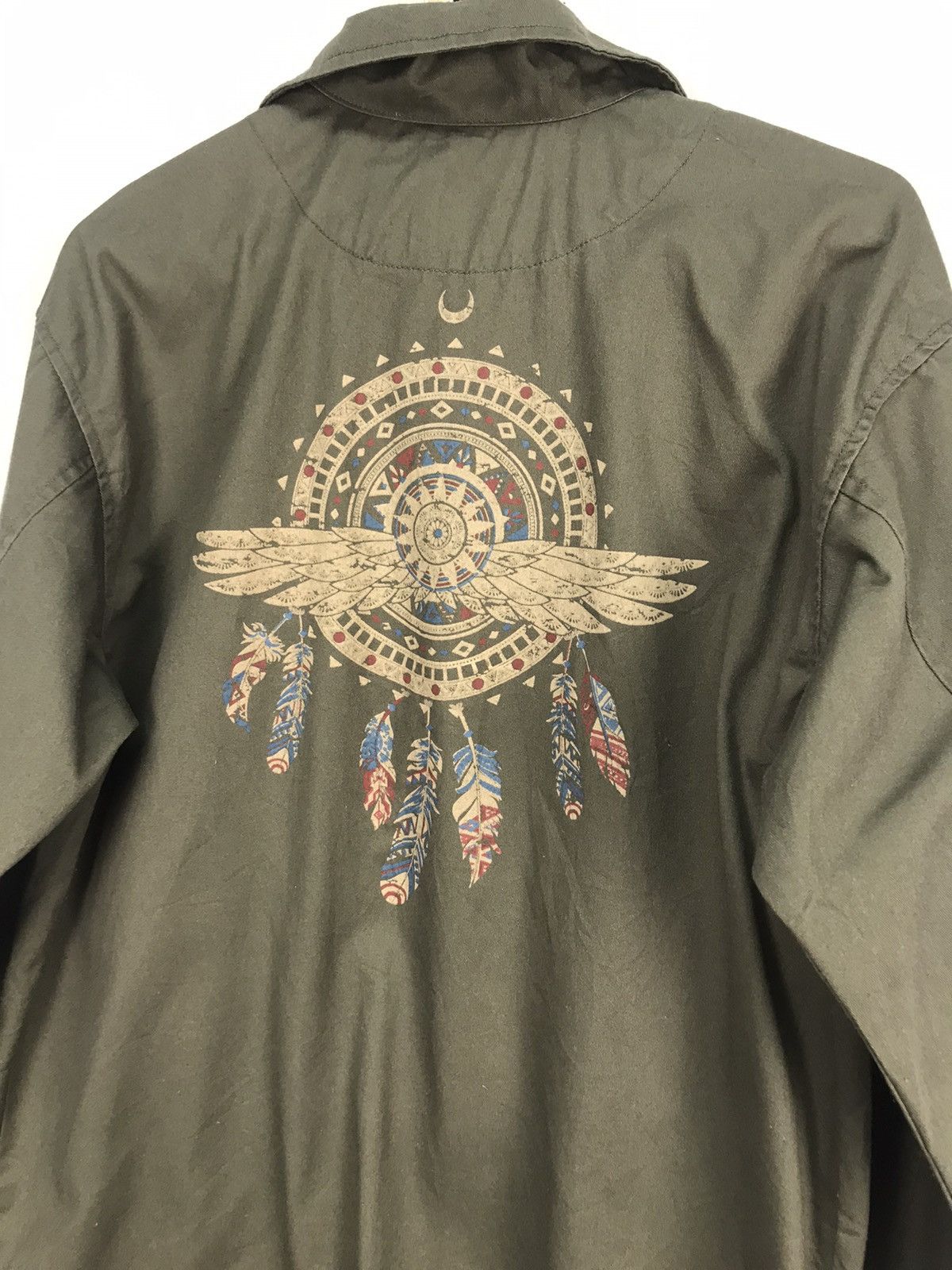 Japanese Brand navajo art military style button up shirt by denifits Size US M / EU 48-50 / 2 - 8 Thumbnail
