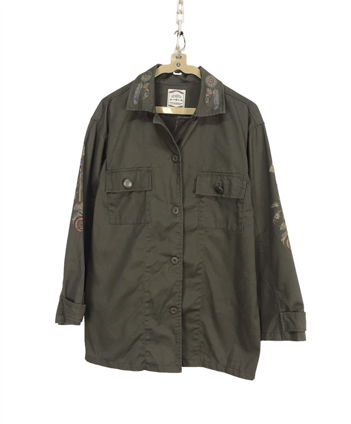 Japanese Brand navajo art military style button up shirt by denifits Size US M / EU 48-50 / 2 - 1 Thumbnail