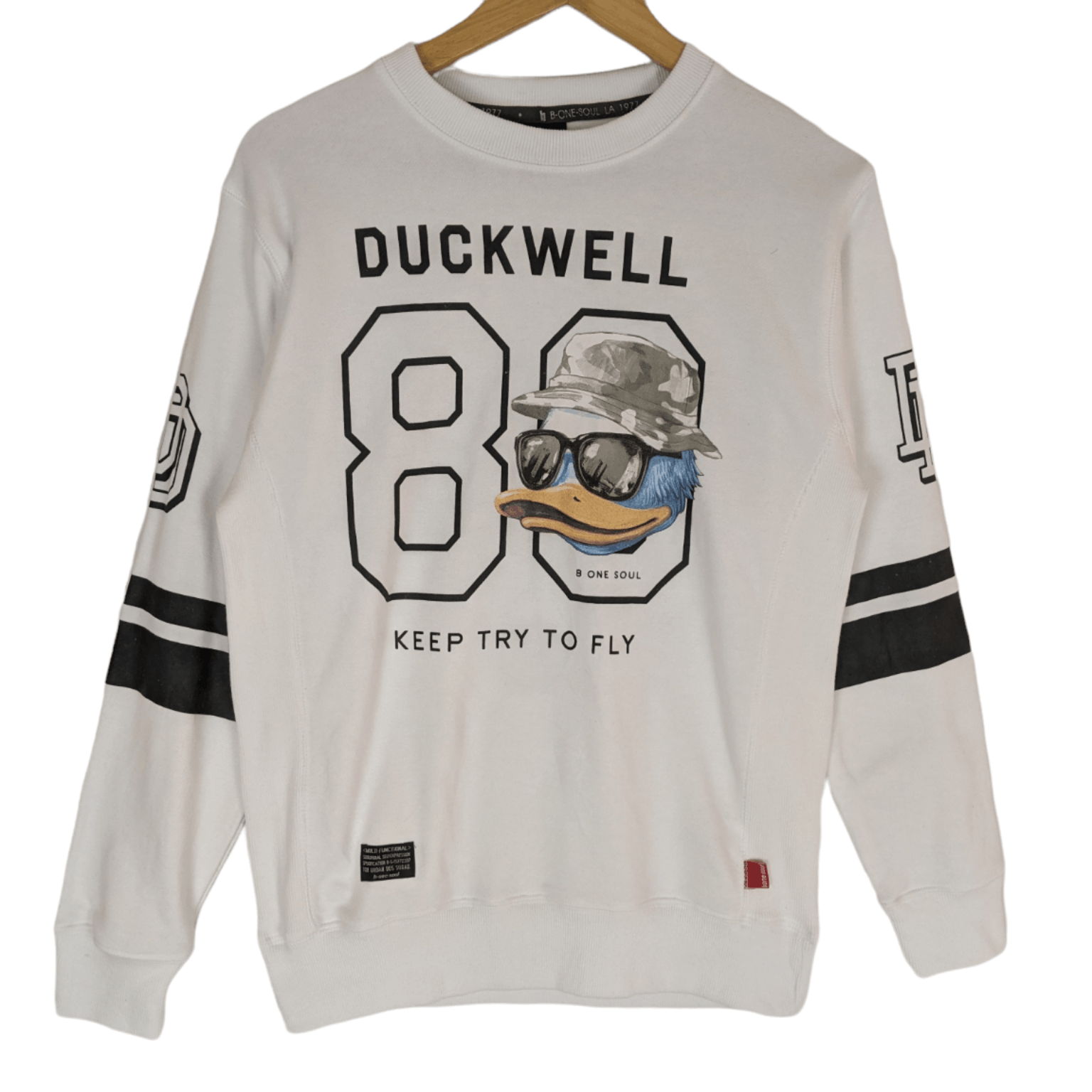 Japanese Brand B/ONE/SOUL Duckwell Duckdude Crewneck Jumper Sweatshirt Size US S / EU 44-46 / 1 - 2 Thumbnail