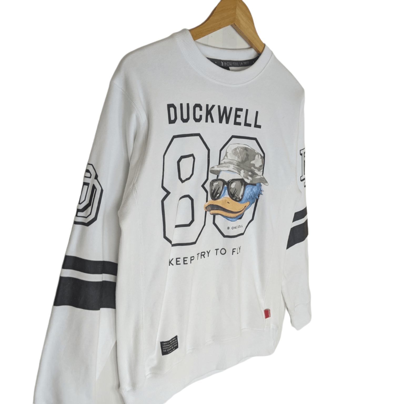 Japanese Brand B/ONE/SOUL Duckwell Duckdude Crewneck Jumper Sweatshirt Size US S / EU 44-46 / 1 - 3 Thumbnail