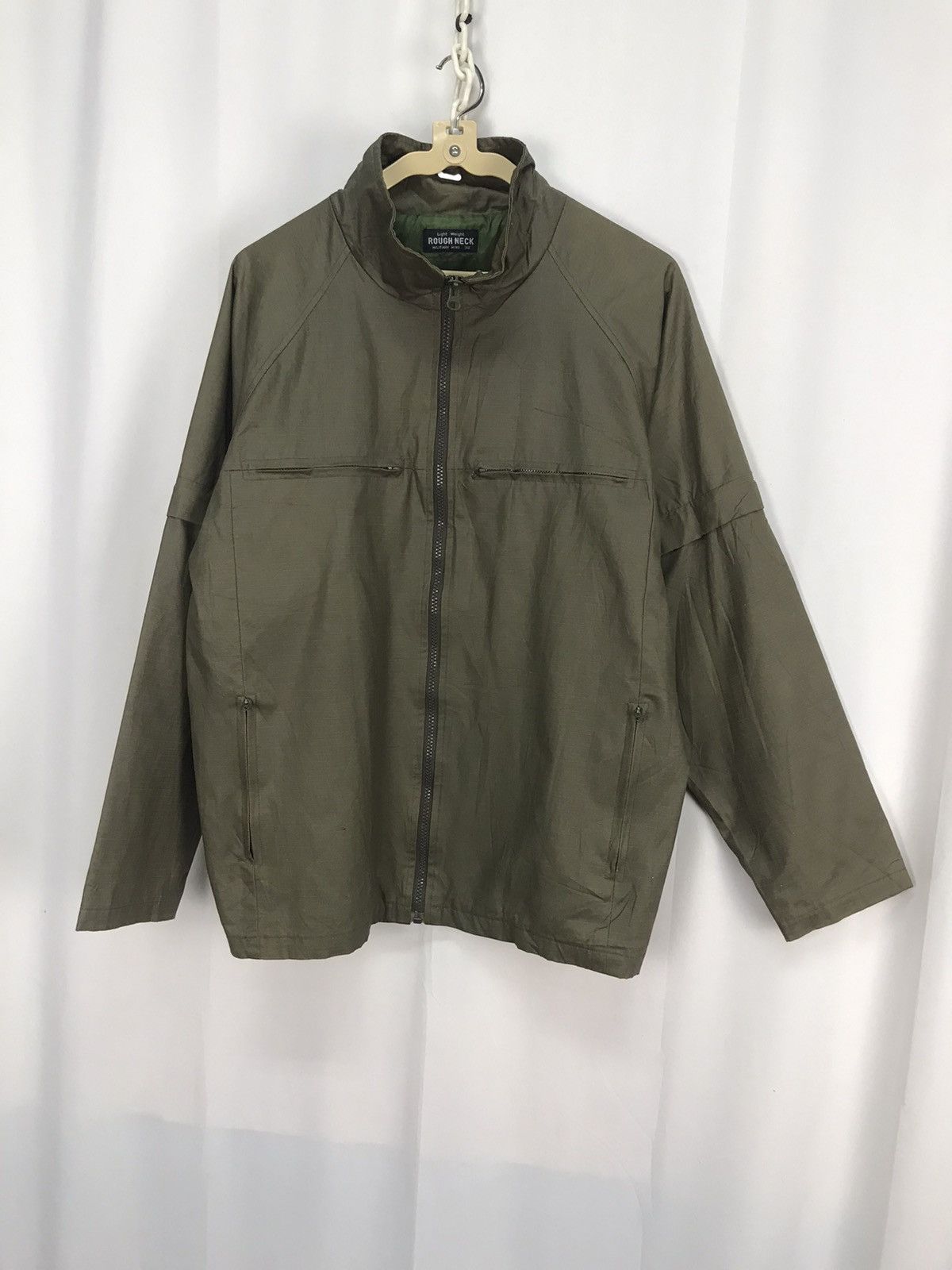 Japanese Brand × Vintage Rough neck military mind zipper jacket Size US M / EU 48-50 / 2 - 7 Thumbnail