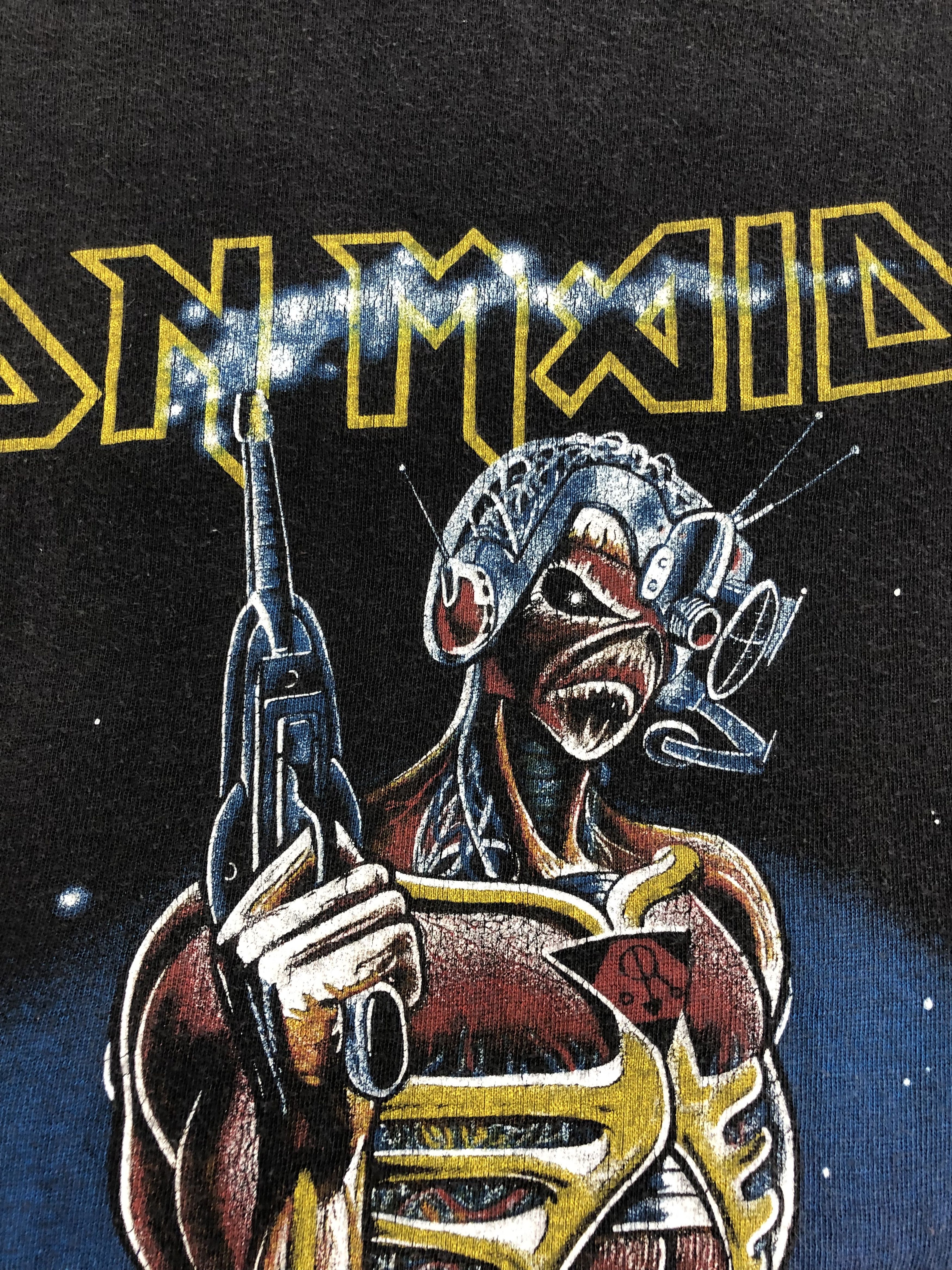 Band Tees Vintage 1986 Iron Maiden (Judas Priest Black Sabbath AC/DC) Size US L / EU 52-54 / 3 - 4 Thumbnail