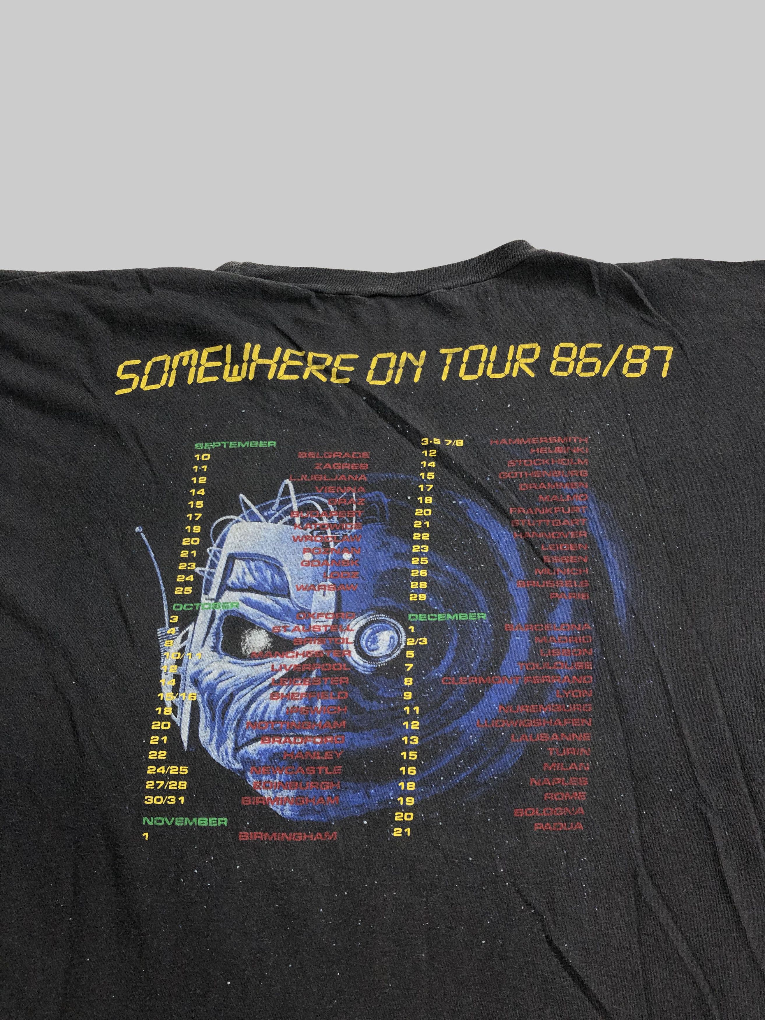 Band Tees Vintage 1986 Iron Maiden (Judas Priest Black Sabbath AC/DC) Size US L / EU 52-54 / 3 - 12 Thumbnail