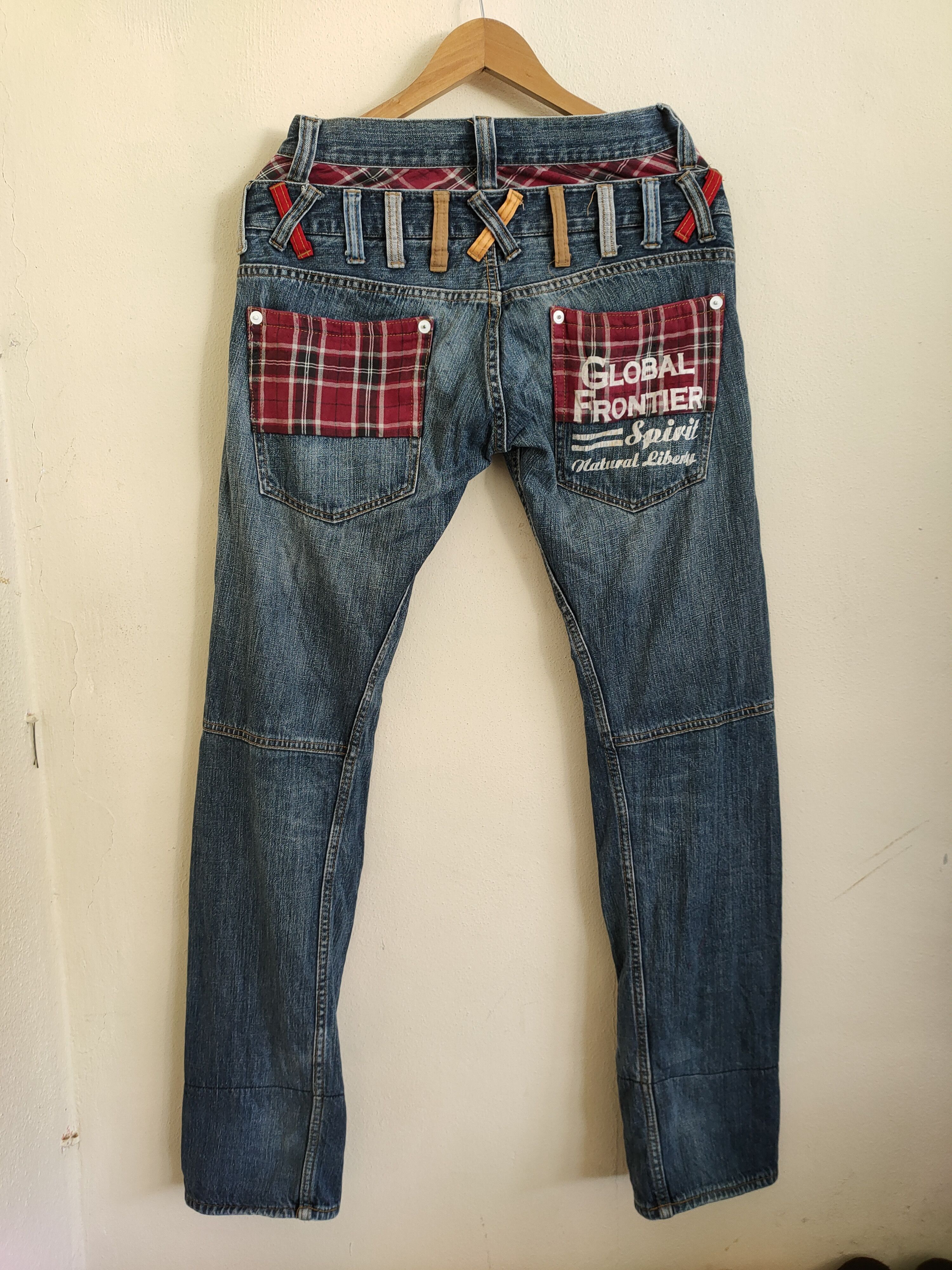 Japanese Brand × Vintage Limited Design 🔥 Vintage Double Focus Denim Pants Size US 31 - 4 Thumbnail