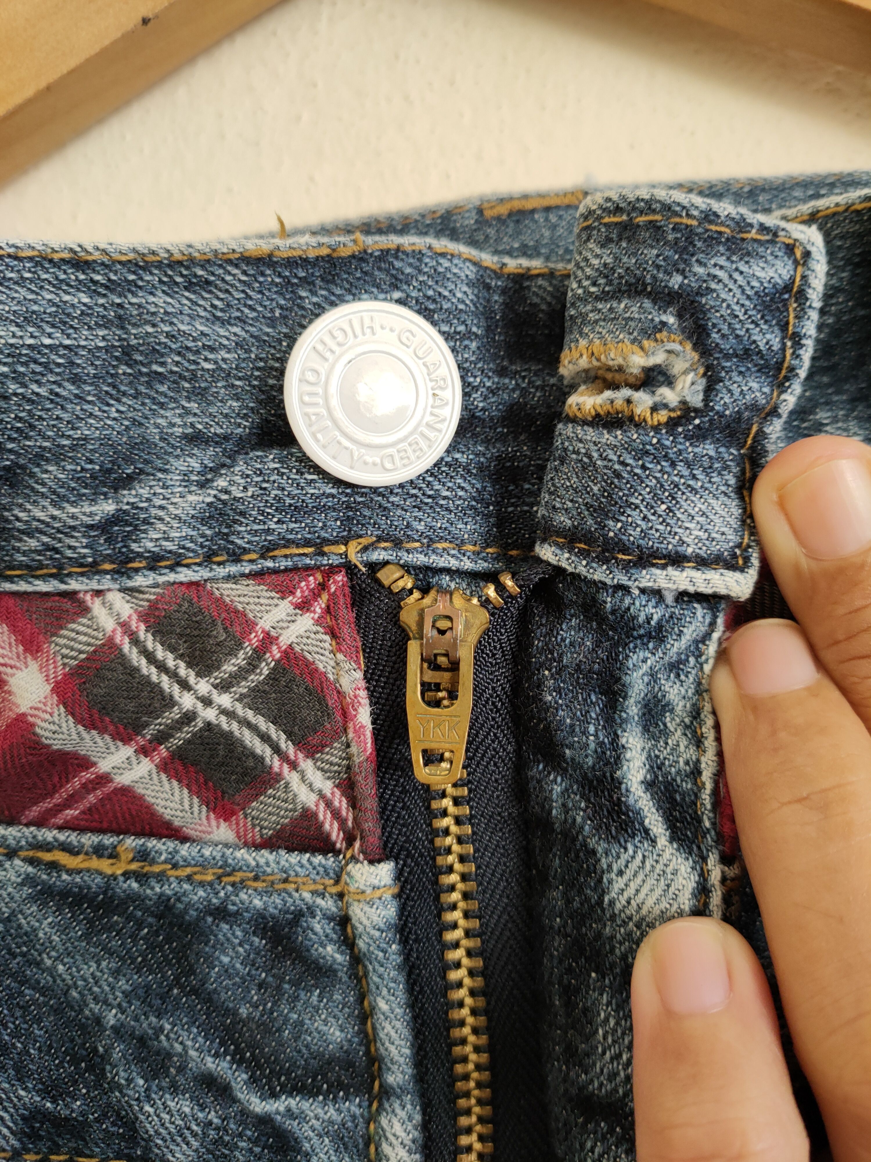 Japanese Brand × Vintage Limited Design 🔥 Vintage Double Focus Denim Pants Size US 31 - 7 Thumbnail