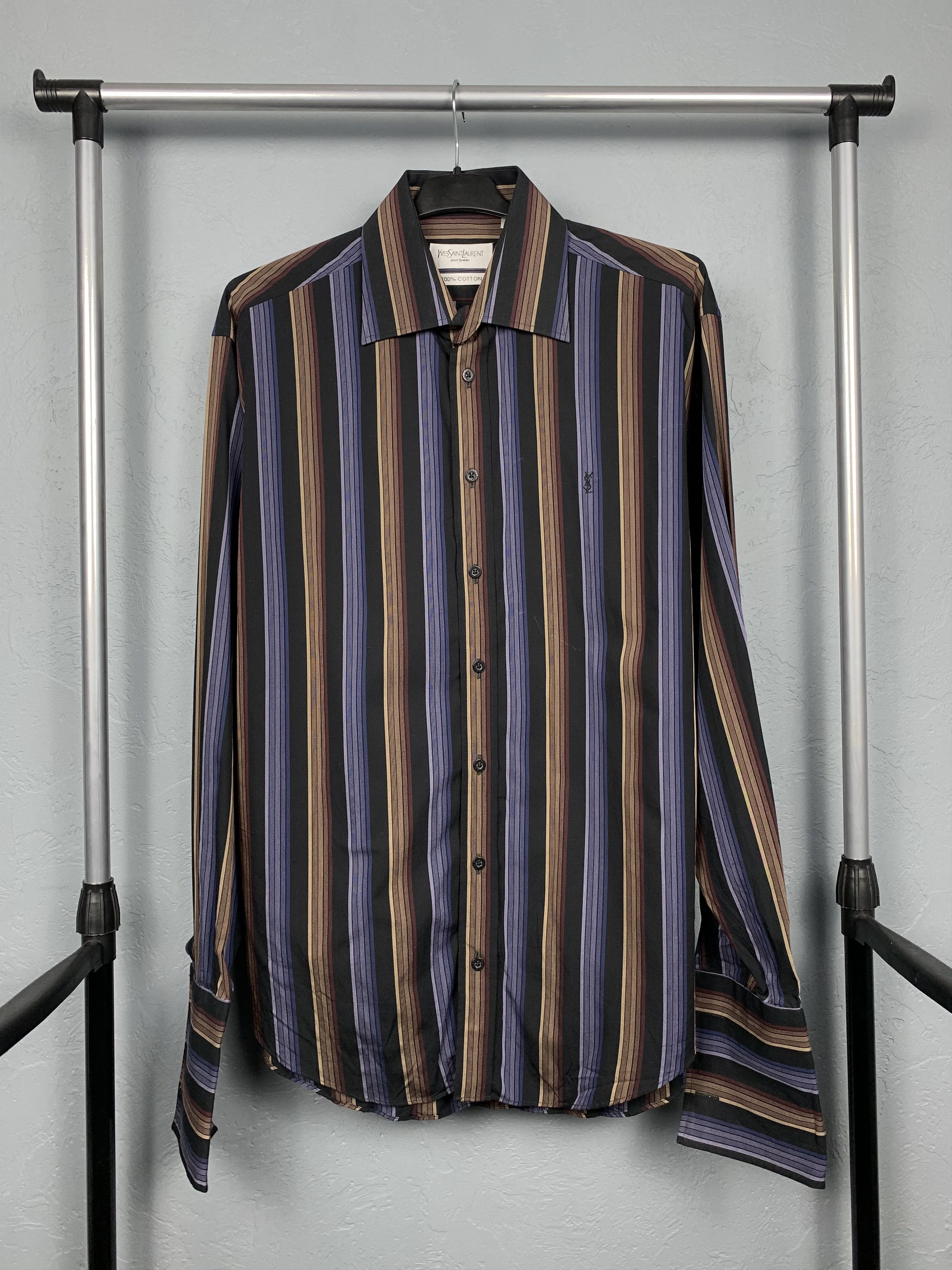 Yves Saint Laurent Yves Saint Laurent YSL Mens Long Sleeve Shirt Size US L / EU 52-54 / 3 - 1 Thumbnail