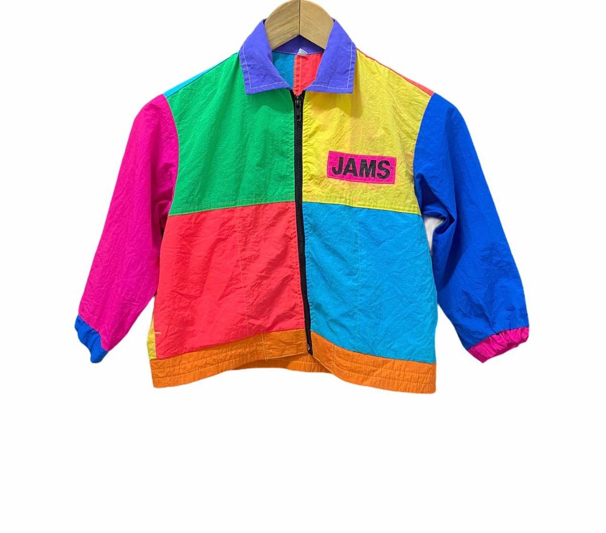 Jams World RARE🇺🇸🔥JAMS WORLD MADE IN USA CROPPED WINDBREAKER JACKET Size US XS / EU 42 / 0 - 1 Thumbnail