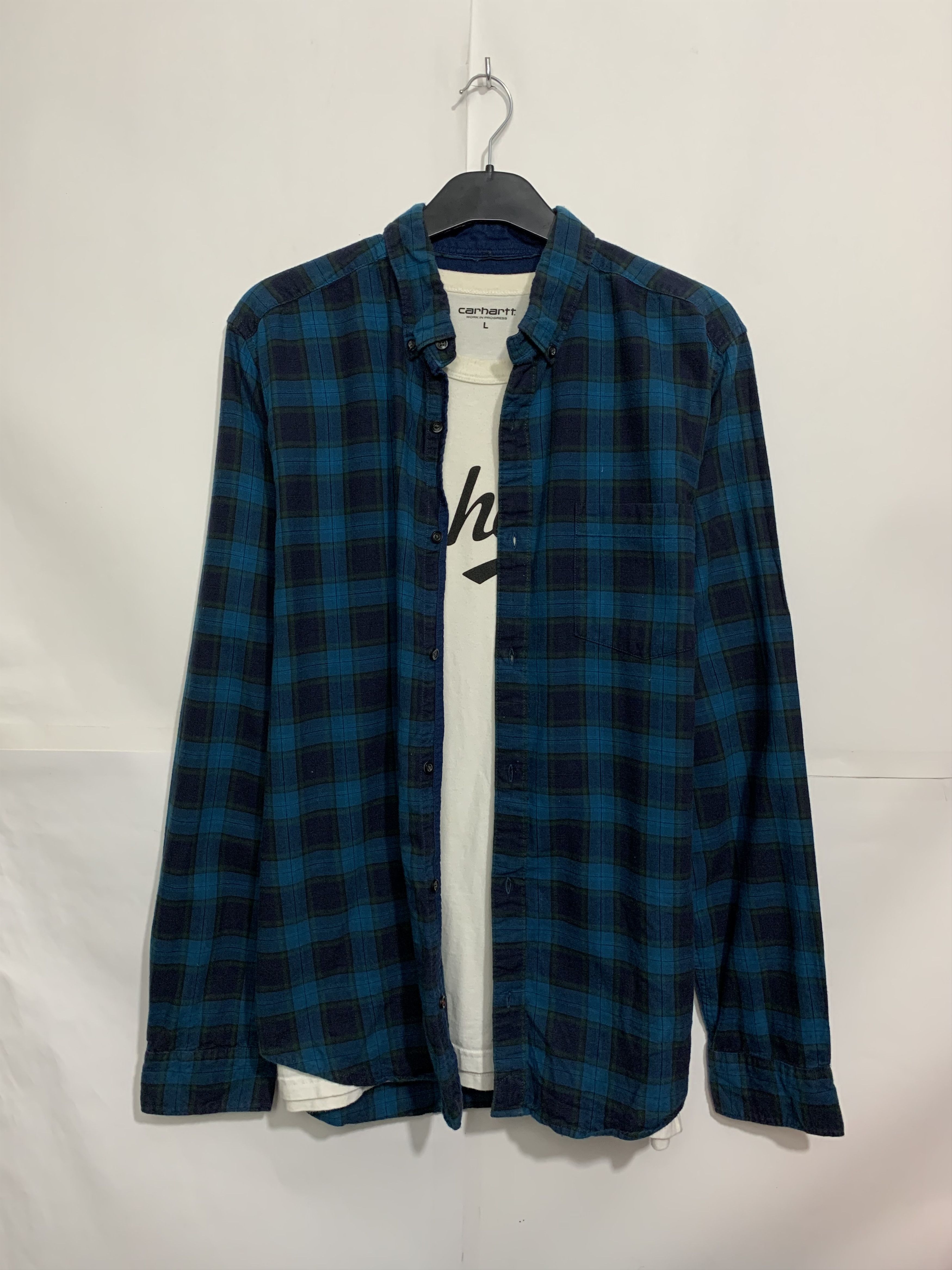Flannel × Vintage Vintage Flannel Plaid Shirt Travis style Size US XL / EU 56 / 4 - 1 Thumbnail
