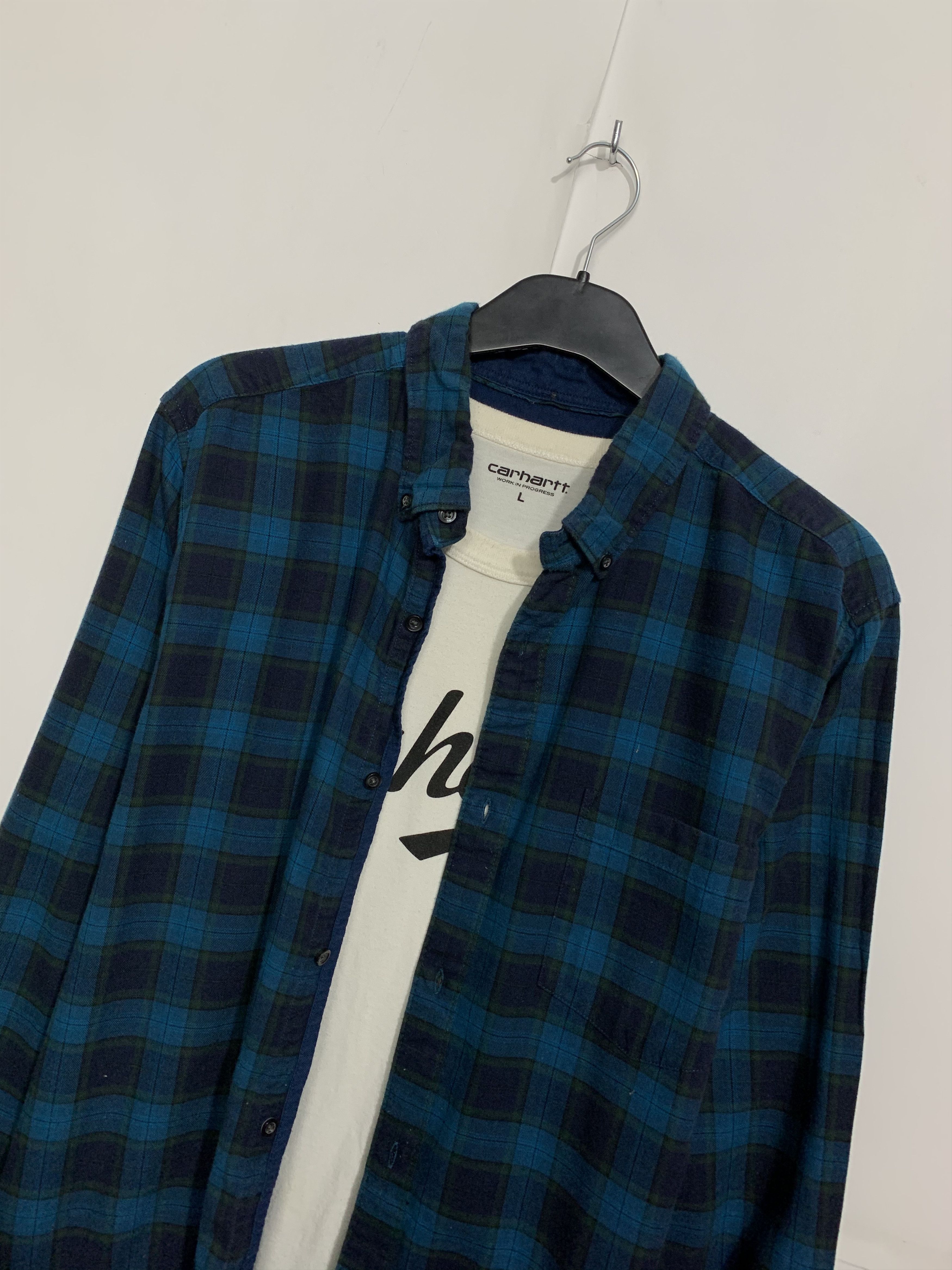 Flannel × Vintage Vintage Flannel Plaid Shirt Travis style Size US XL / EU 56 / 4 - 2 Thumbnail