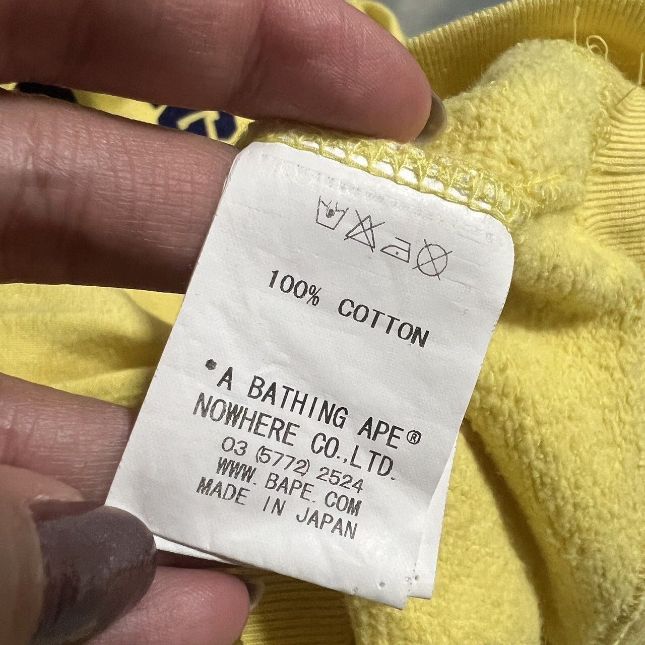 Bape BAPE pullover Hoodie yellow Size US XL / EU 56 / 4 - 5 Thumbnail