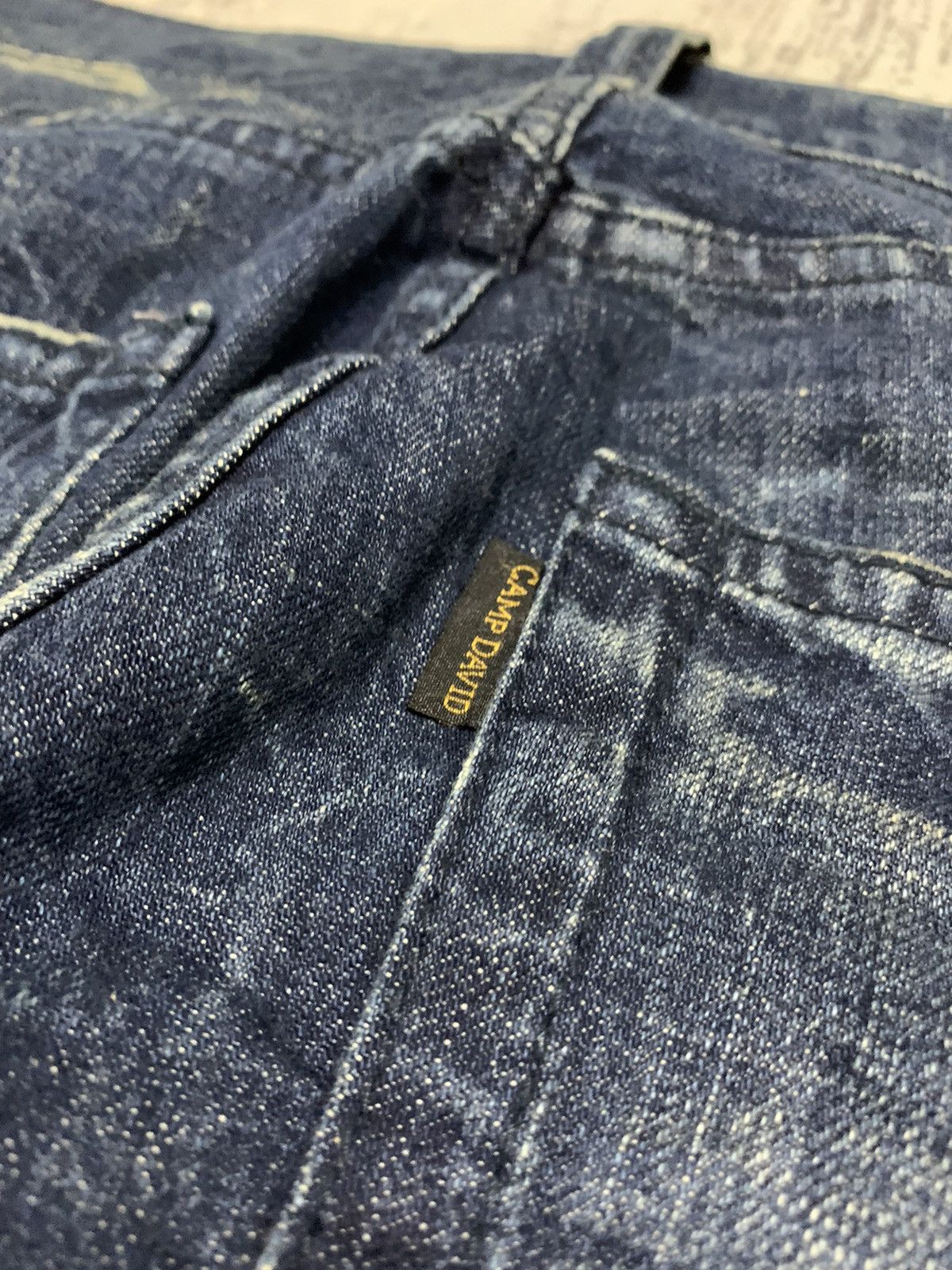 If Six Was Nine Rare Camp David Whisker Clawmark Pattern Jeans 32x33 Size US 32 / EU 48 - 12 Thumbnail