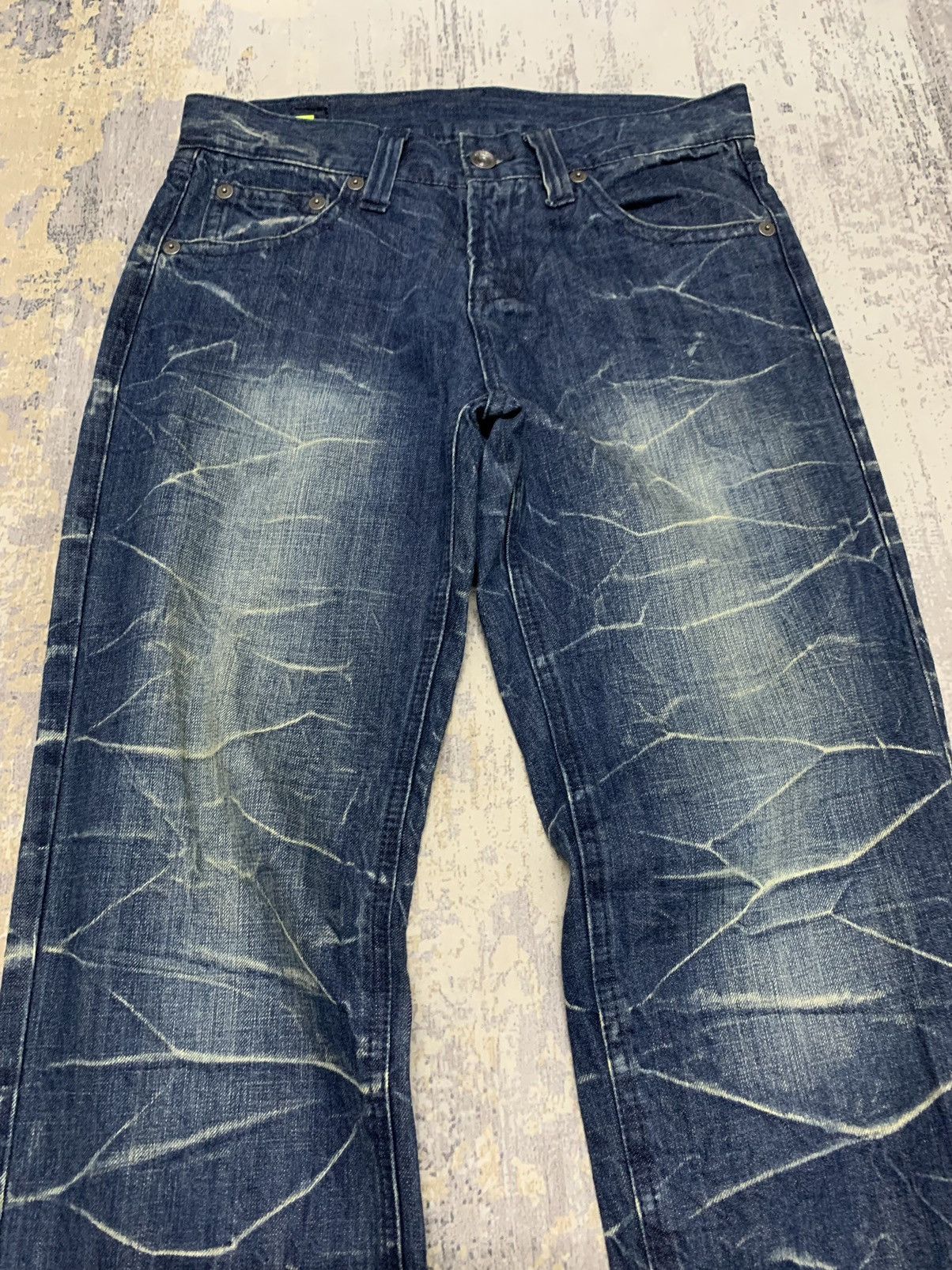 If Six Was Nine Rare Camp David Whisker Clawmark Pattern Jeans 32x33 Size US 32 / EU 48 - 2 Thumbnail