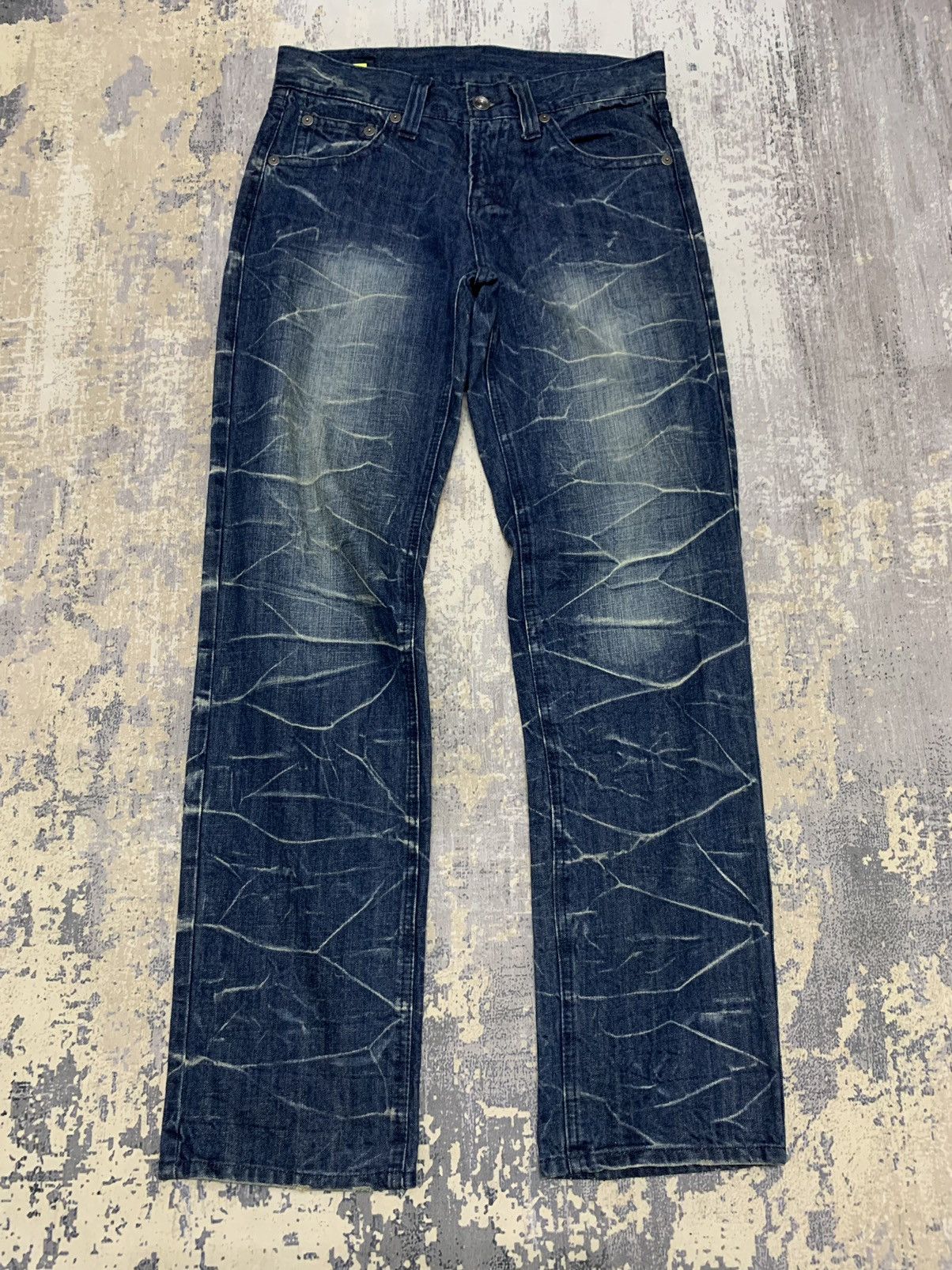 If Six Was Nine Rare Camp David Whisker Clawmark Pattern Jeans 32x33 Size US 32 / EU 48 - 1 Thumbnail