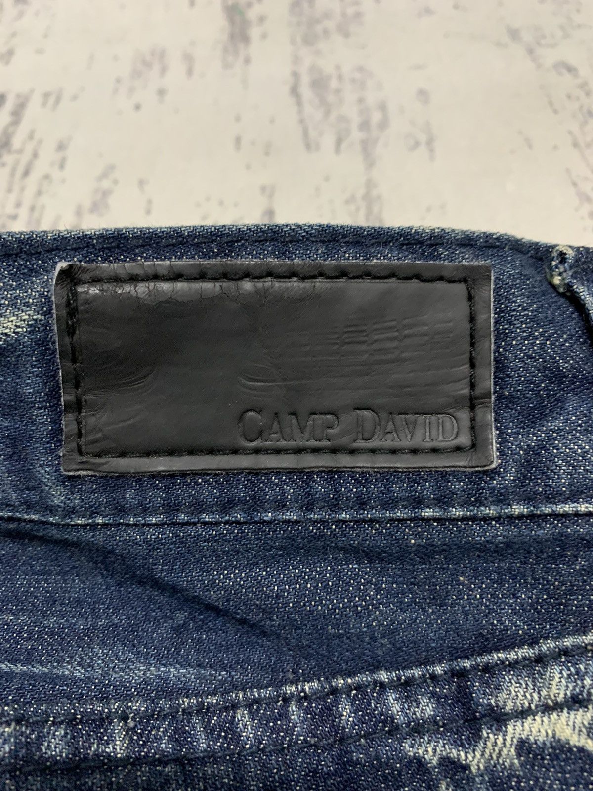 If Six Was Nine Rare Camp David Whisker Clawmark Pattern Jeans 32x33 Size US 32 / EU 48 - 13 Thumbnail