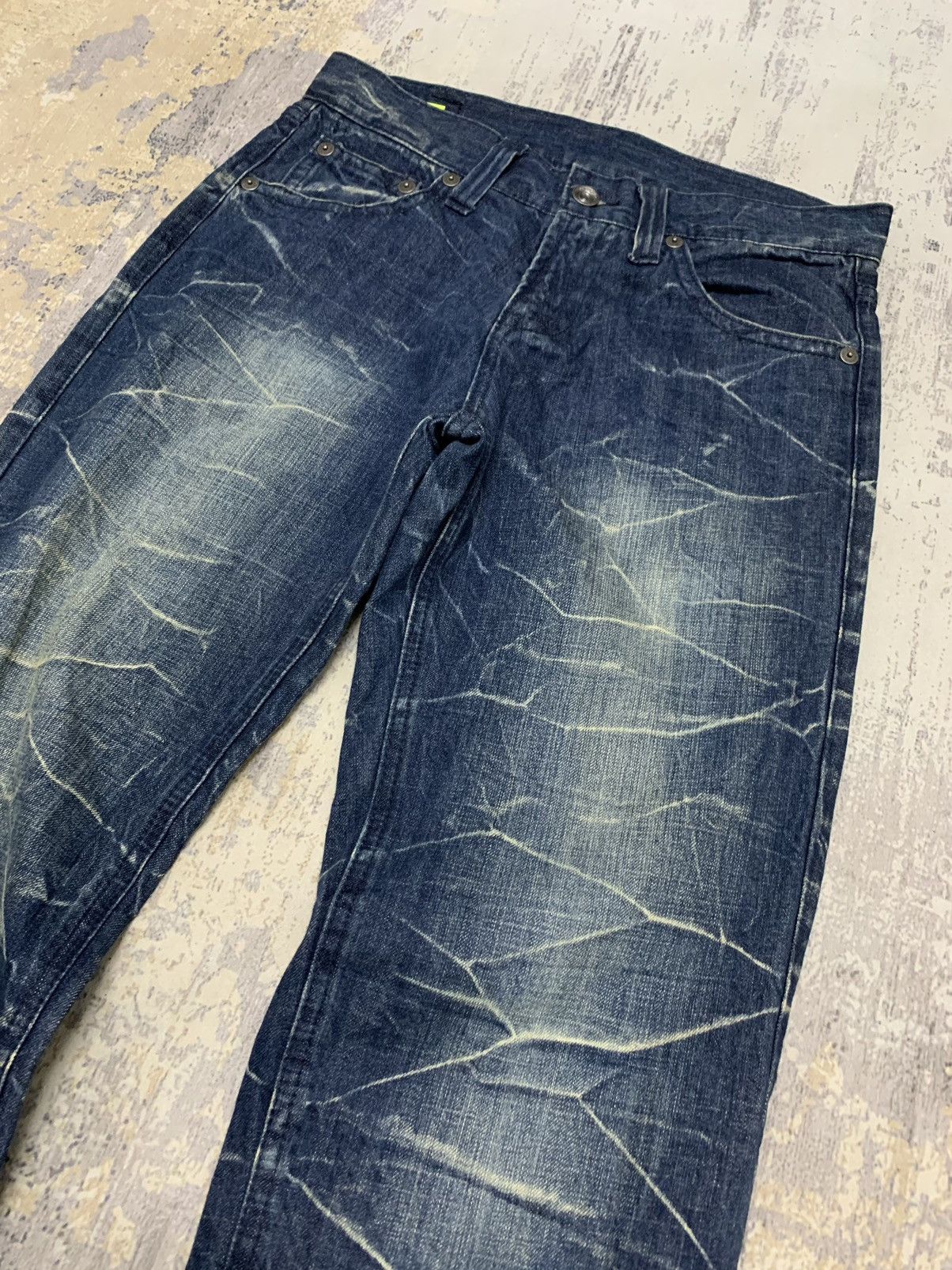 If Six Was Nine Rare Camp David Whisker Clawmark Pattern Jeans 32x33 Size US 32 / EU 48 - 5 Thumbnail