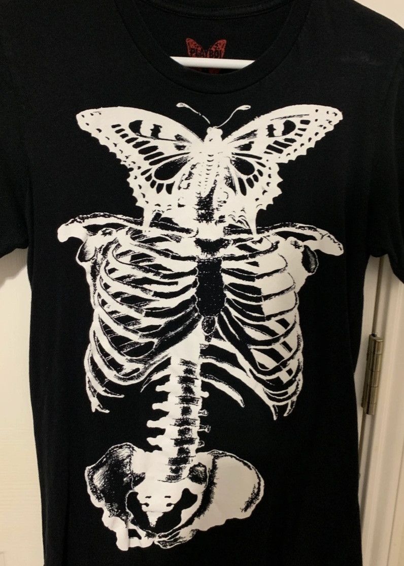 Playboi Carti Playboi Carti AWGE Butterfly Skeleton 2017 Tour Merch Tee Size US XL / EU 56 / 4 - 15 Thumbnail
