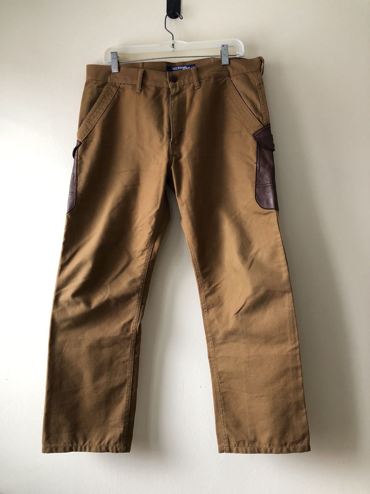 Comme des Garcons Junya Watanabe x Comme des Garçons Man Leather pocket pants Size US 34 / EU 50 - 2 Thumbnail