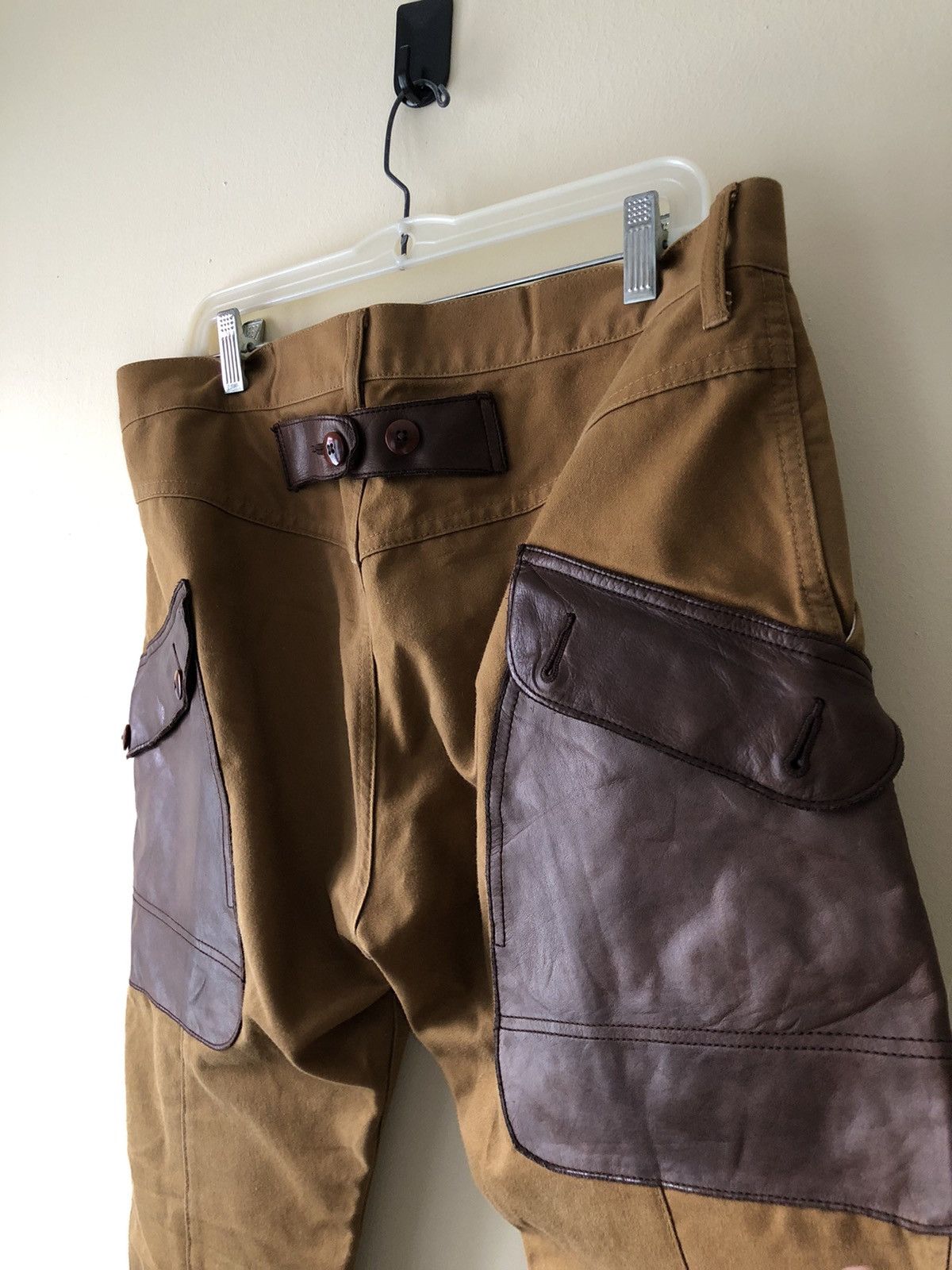Comme des Garcons Junya Watanabe x Comme des Garçons Man Leather pocket pants Size US 34 / EU 50 - 3 Thumbnail