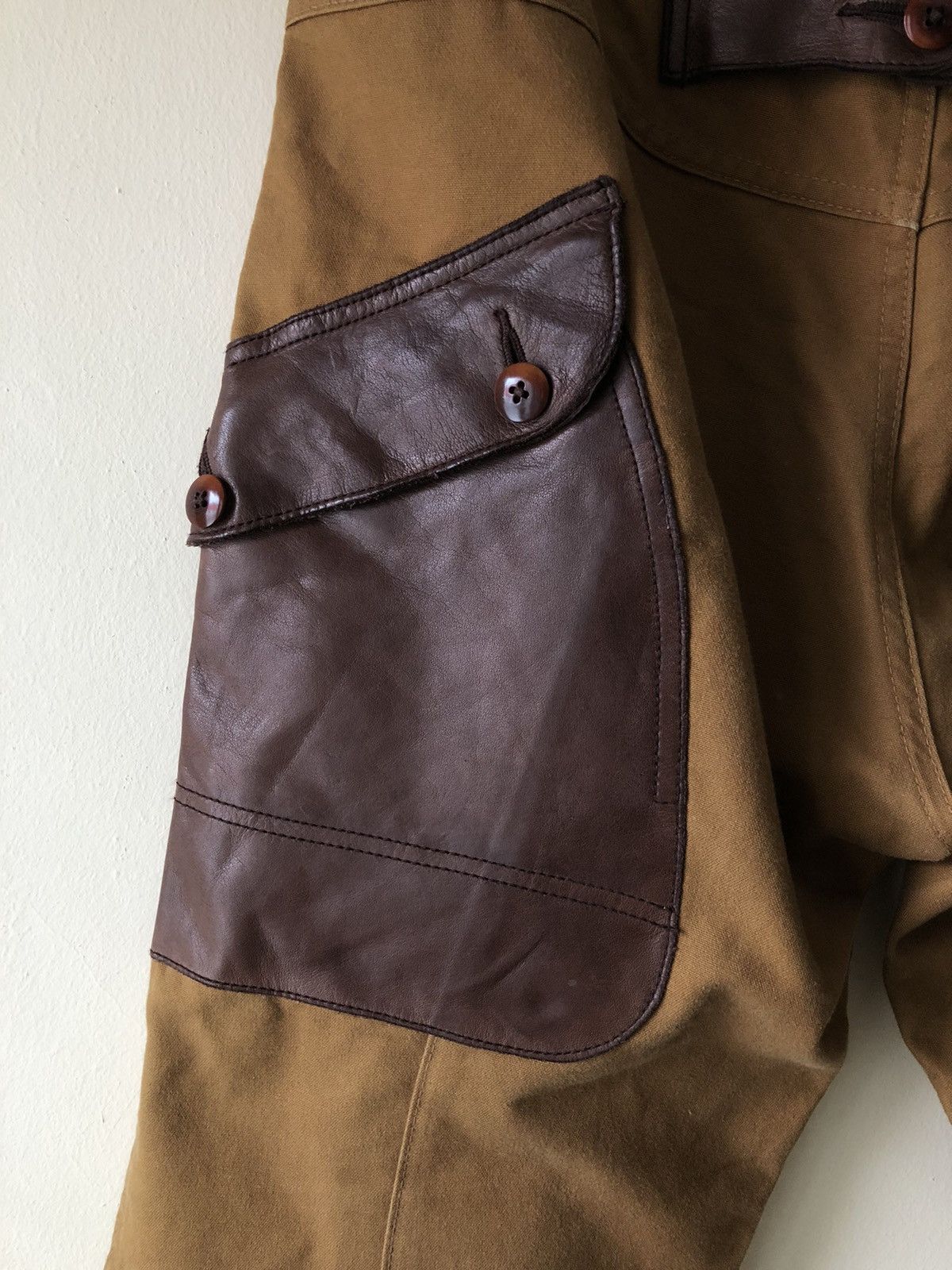 Comme des Garcons Junya Watanabe x Comme des Garçons Man Leather pocket pants Size US 34 / EU 50 - 4 Thumbnail