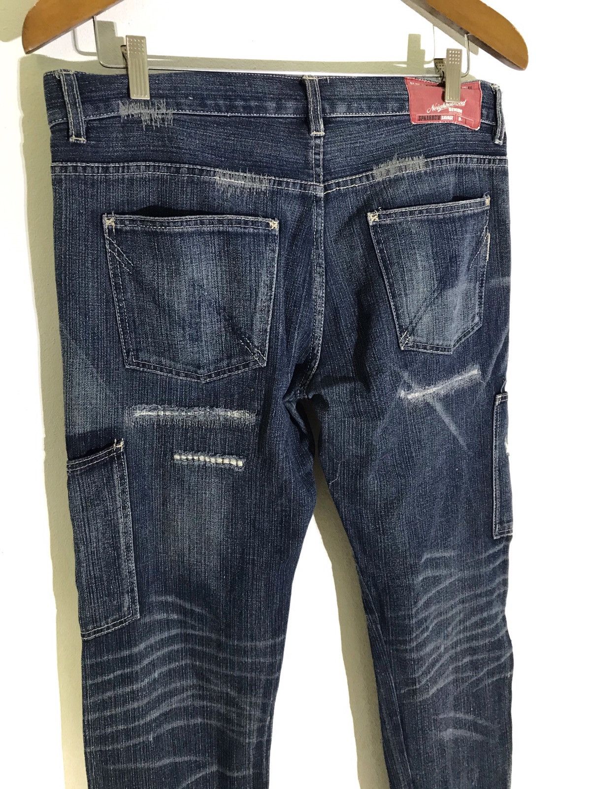 Japanese Brand JAPAN BRAND NEIGHBORHOOD CARGO PANTS DISTRESS STYLE RARE Size US 34 / EU 50 - 5 Thumbnail