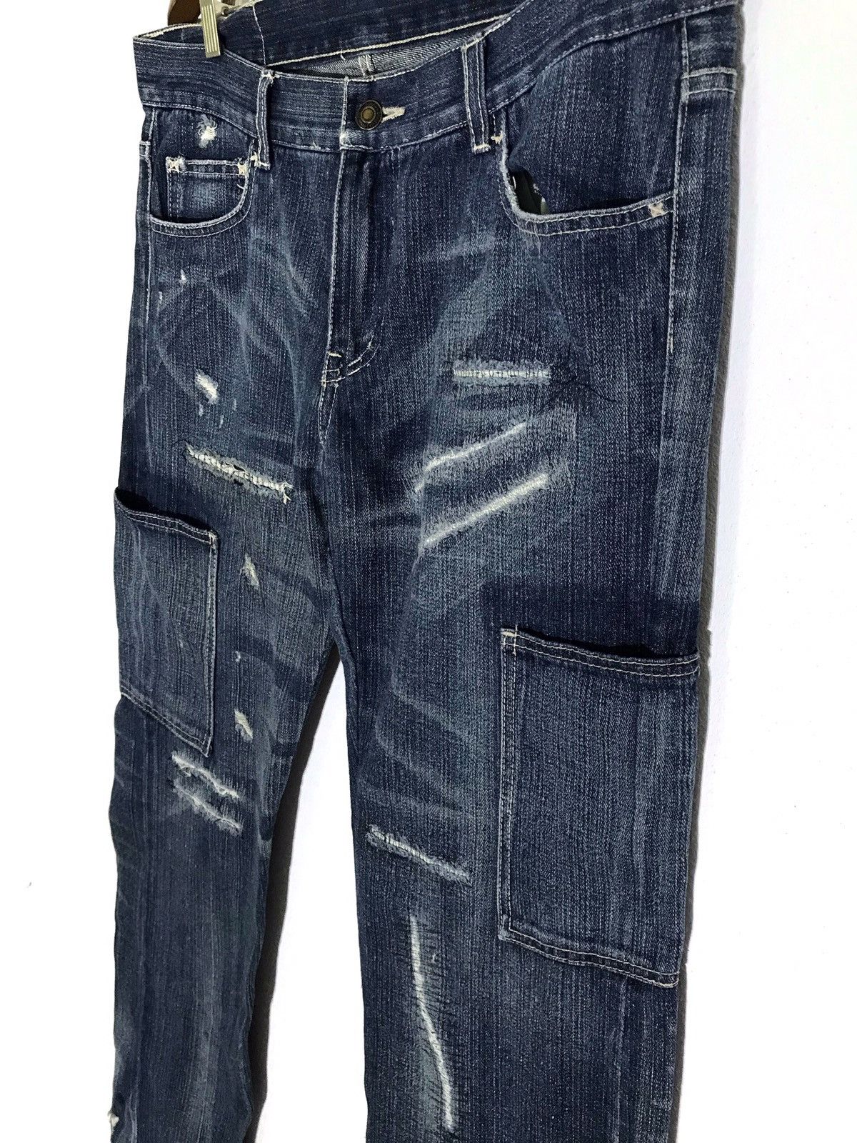 Japanese Brand JAPAN BRAND NEIGHBORHOOD CARGO PANTS DISTRESS STYLE RARE Size US 34 / EU 50 - 3 Thumbnail