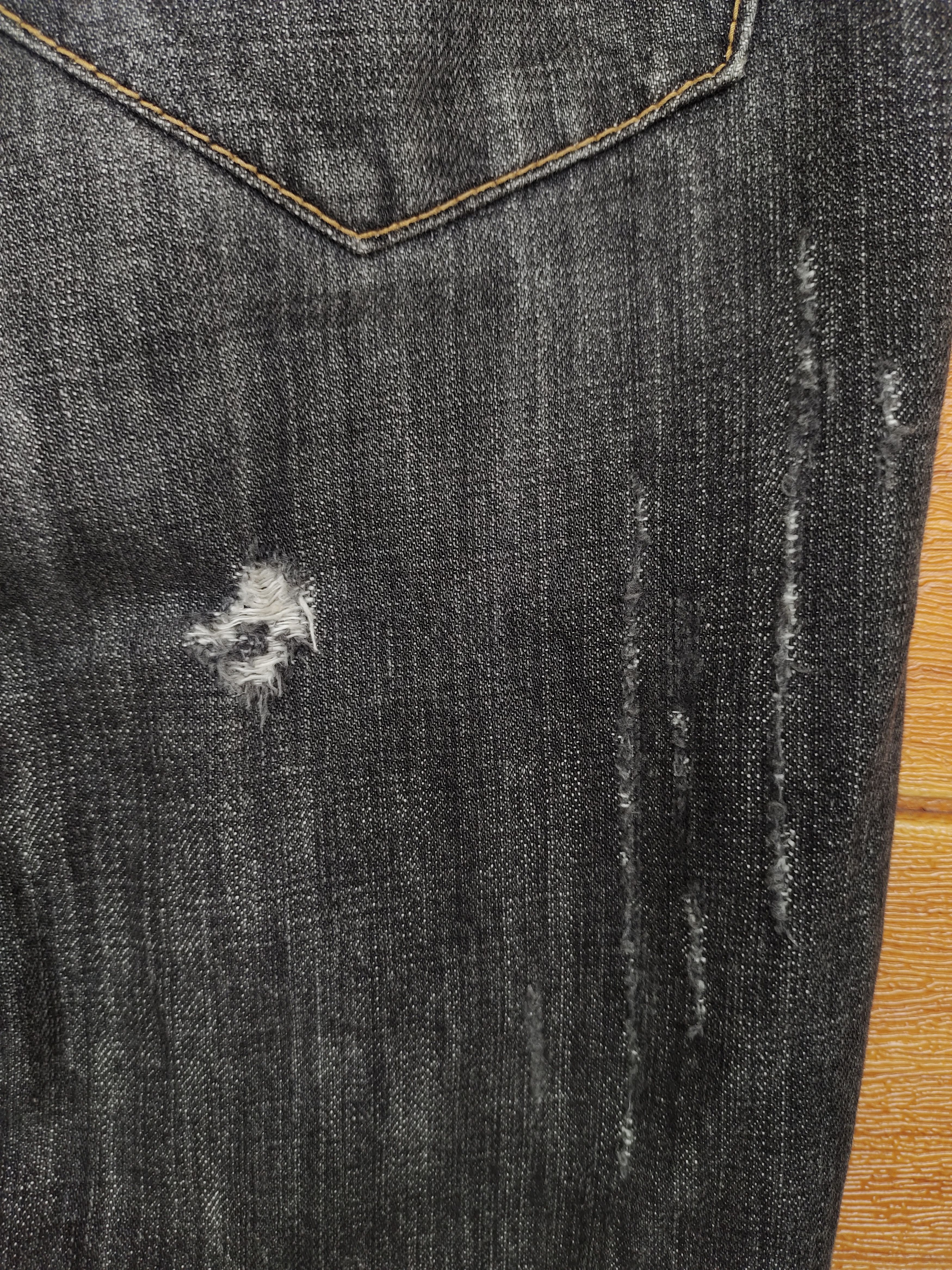 Comme des Garcons × Undercover Flare Jeans EPOCA UOMO Scrape Shred Design Denim Jeans Size US 32 / EU 48 - 21 Thumbnail