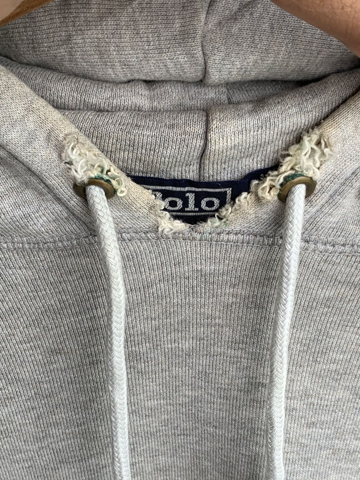 Polo Ralph Lauren Vintage Distressed Polo Ralph Lauren Pullover Hoodie Size US M / EU 48-50 / 2 - 3 Thumbnail