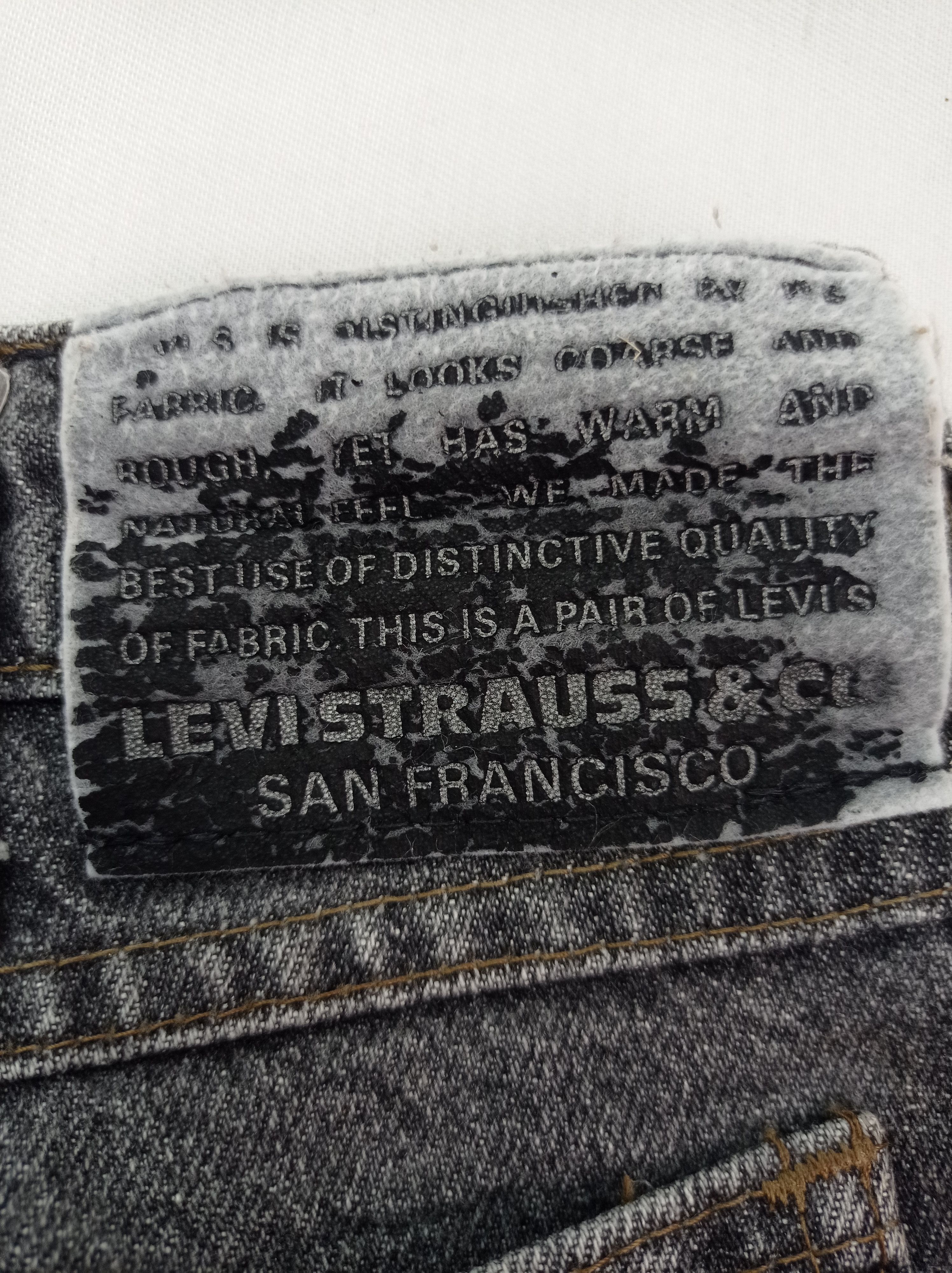 Levi's × Vintage Vintage Levi's Black Denim Pants Size US 32 / EU 48 - 10 Thumbnail