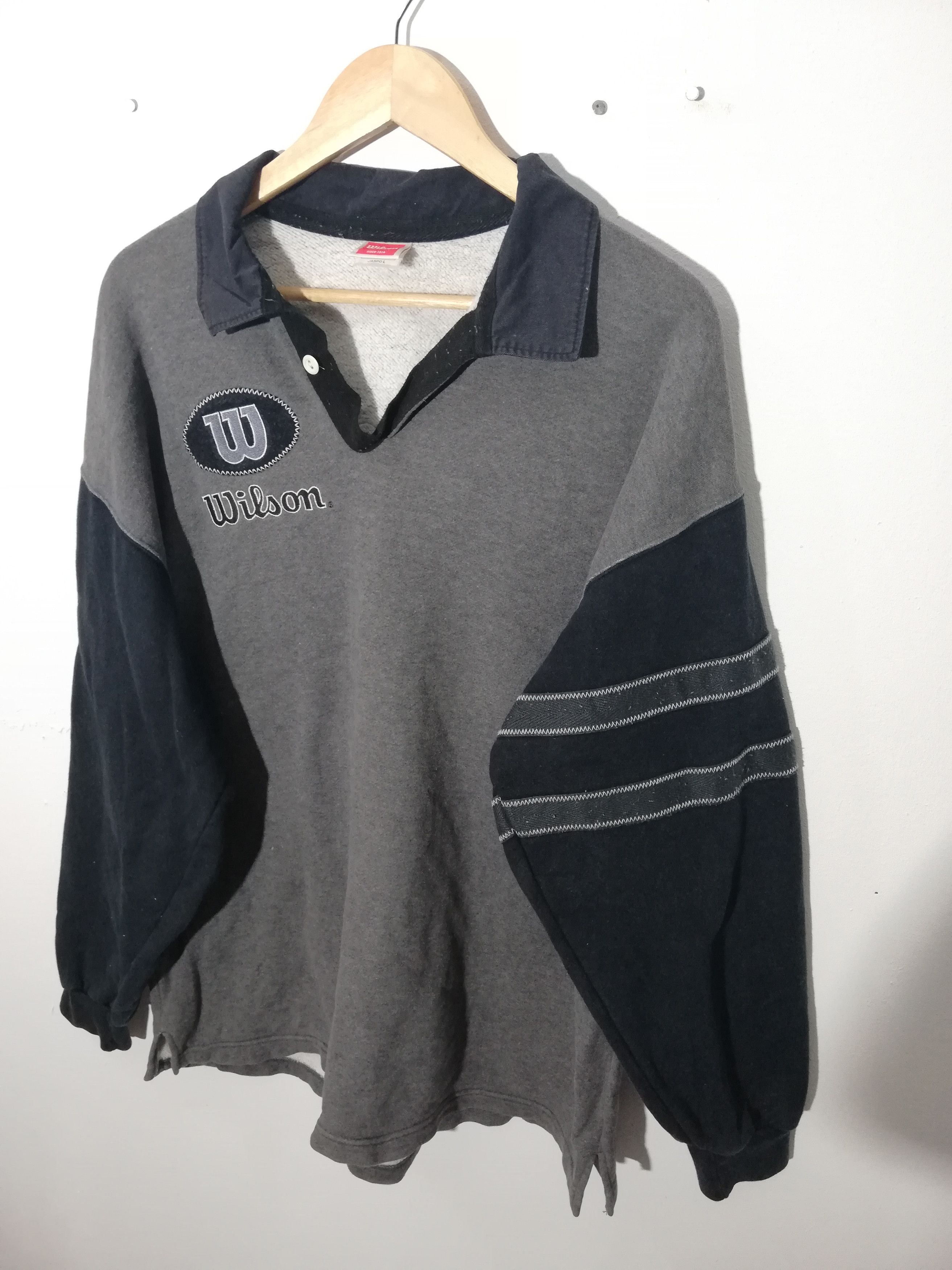 Japanese Brand × Vintage × Wilson Vintage Wilson Embroidered Sweater Size US L / EU 52-54 / 3 - 2 Thumbnail