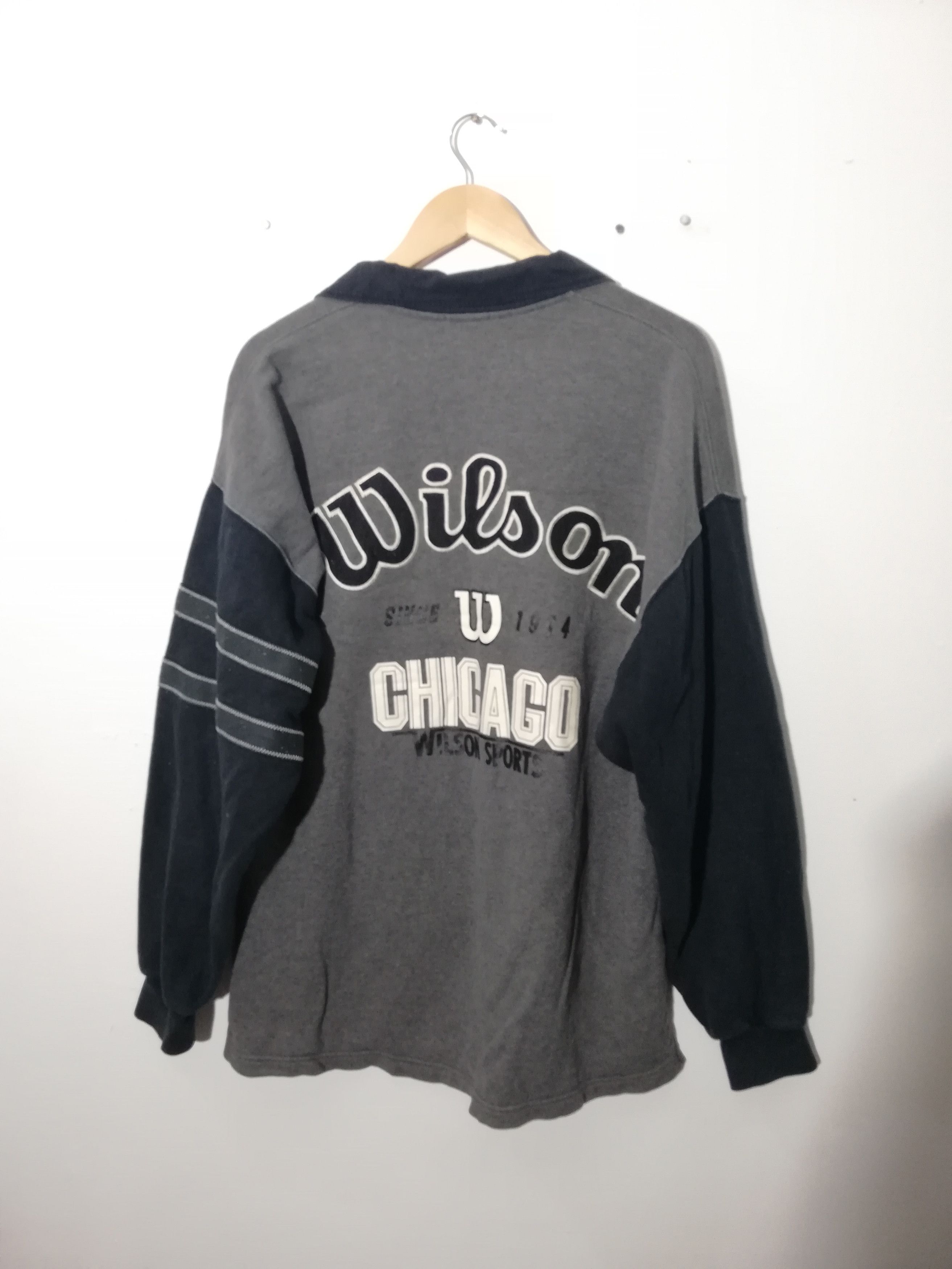 Japanese Brand × Vintage × Wilson Vintage Wilson Embroidered Sweater Size US L / EU 52-54 / 3 - 1 Thumbnail