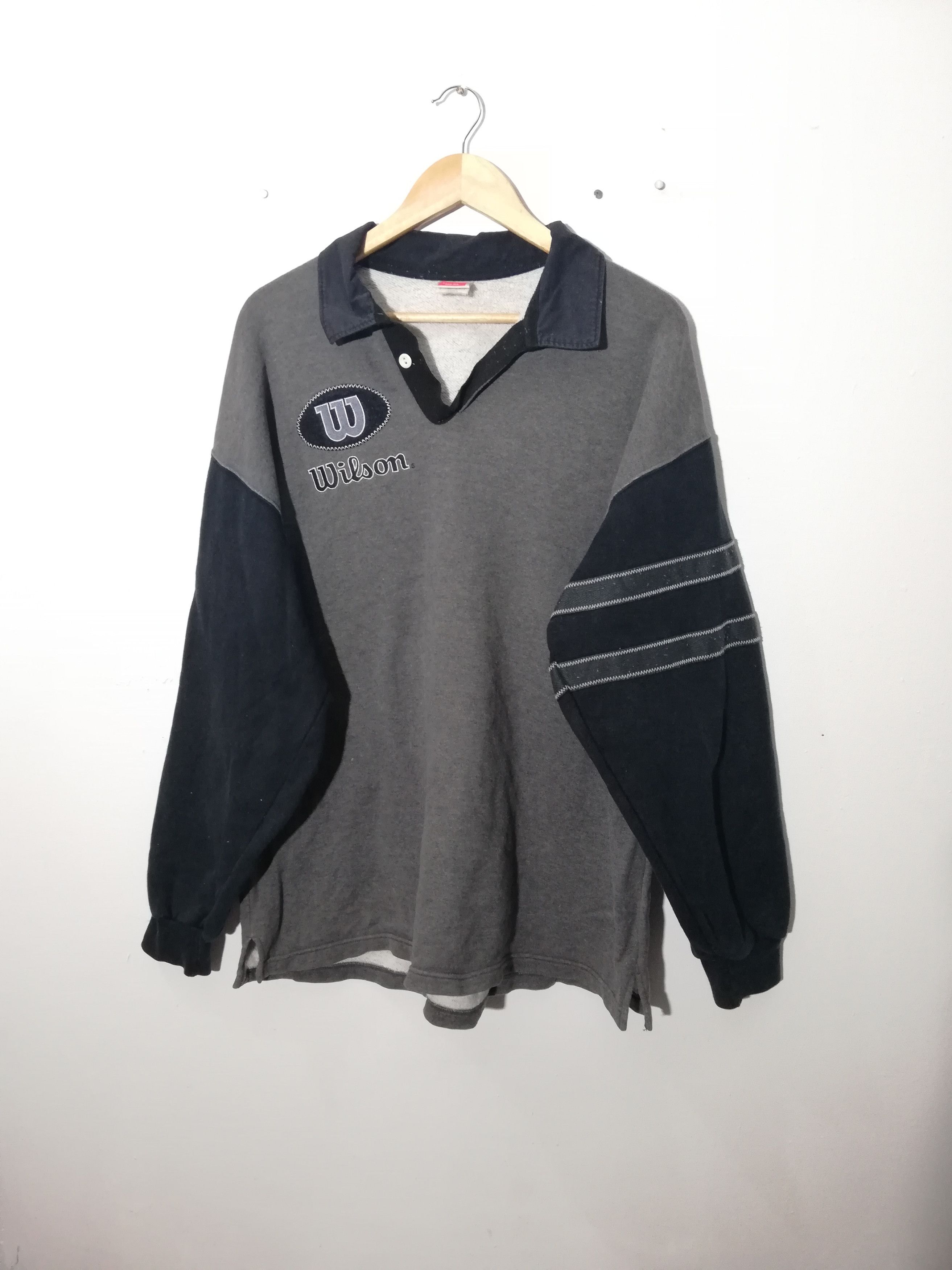 Japanese Brand × Vintage × Wilson Vintage Wilson Embroidered Sweater Size US L / EU 52-54 / 3 - 3 Thumbnail