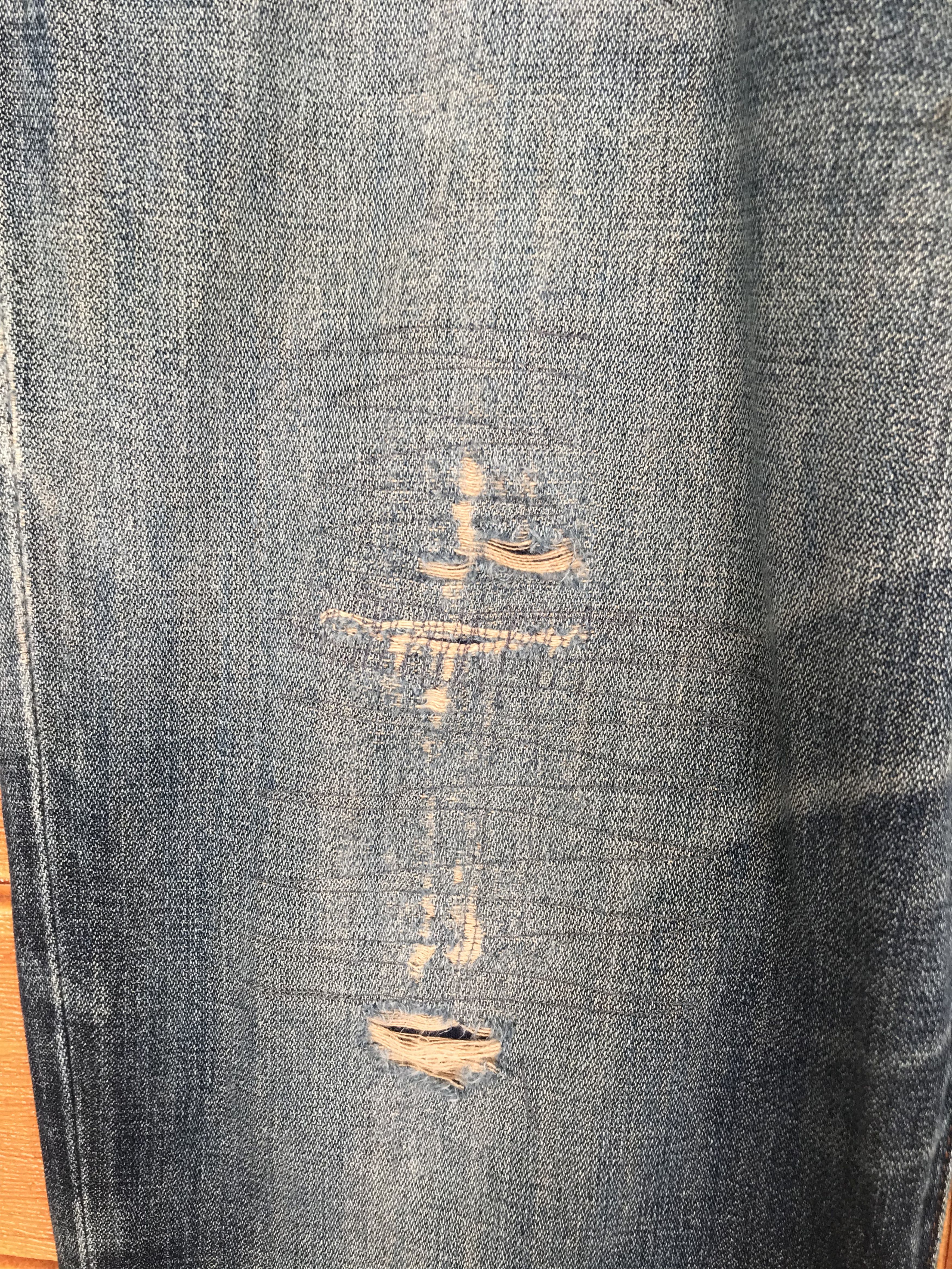 Number (N)ine × Undercover Vintage Wrangler Distressed Denim Jeans Size US 38 / EU 54 - 7 Thumbnail