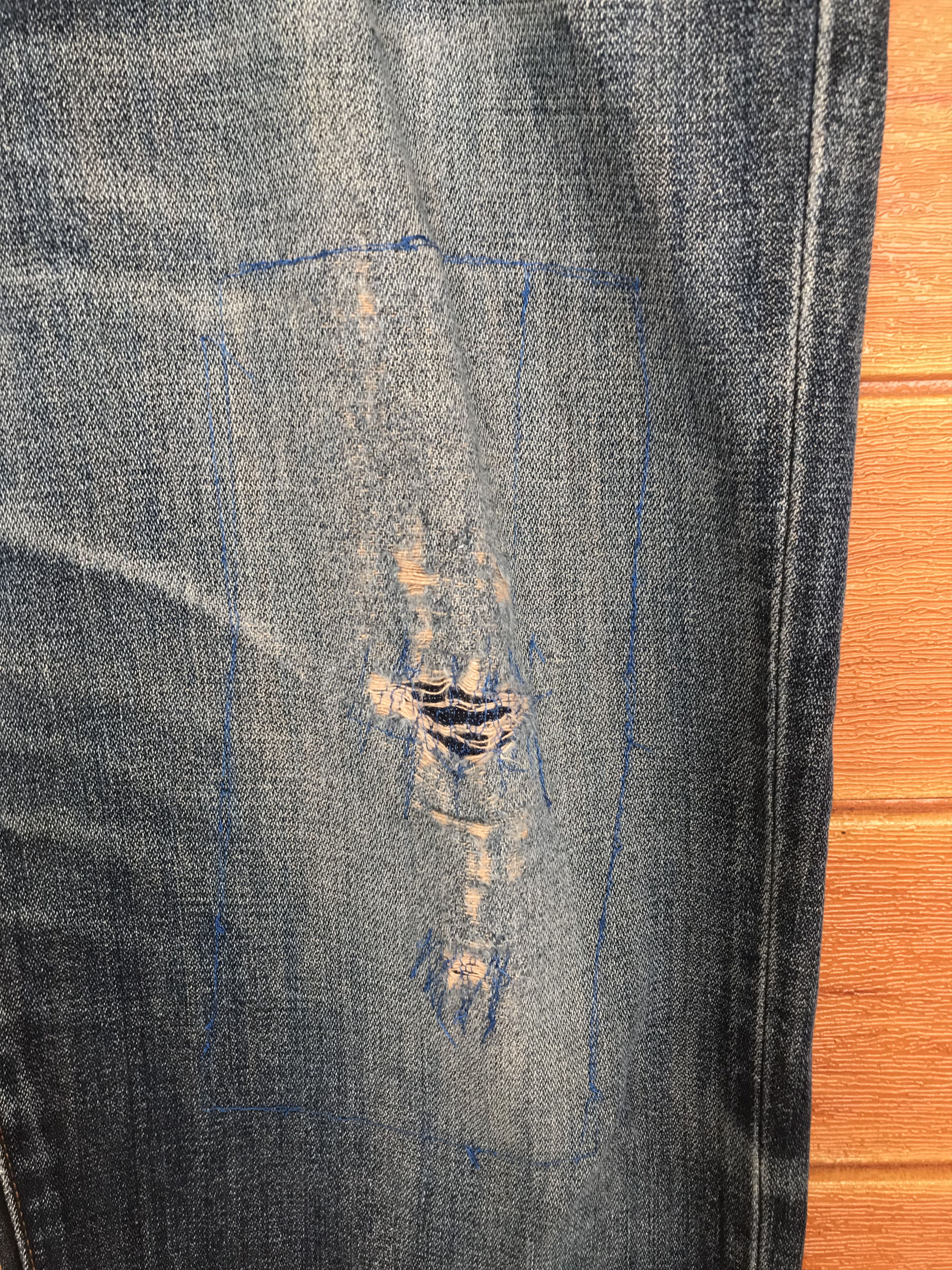 Number (N)ine × Undercover Vintage Wrangler Distressed Denim Jeans Size US 38 / EU 54 - 6 Thumbnail