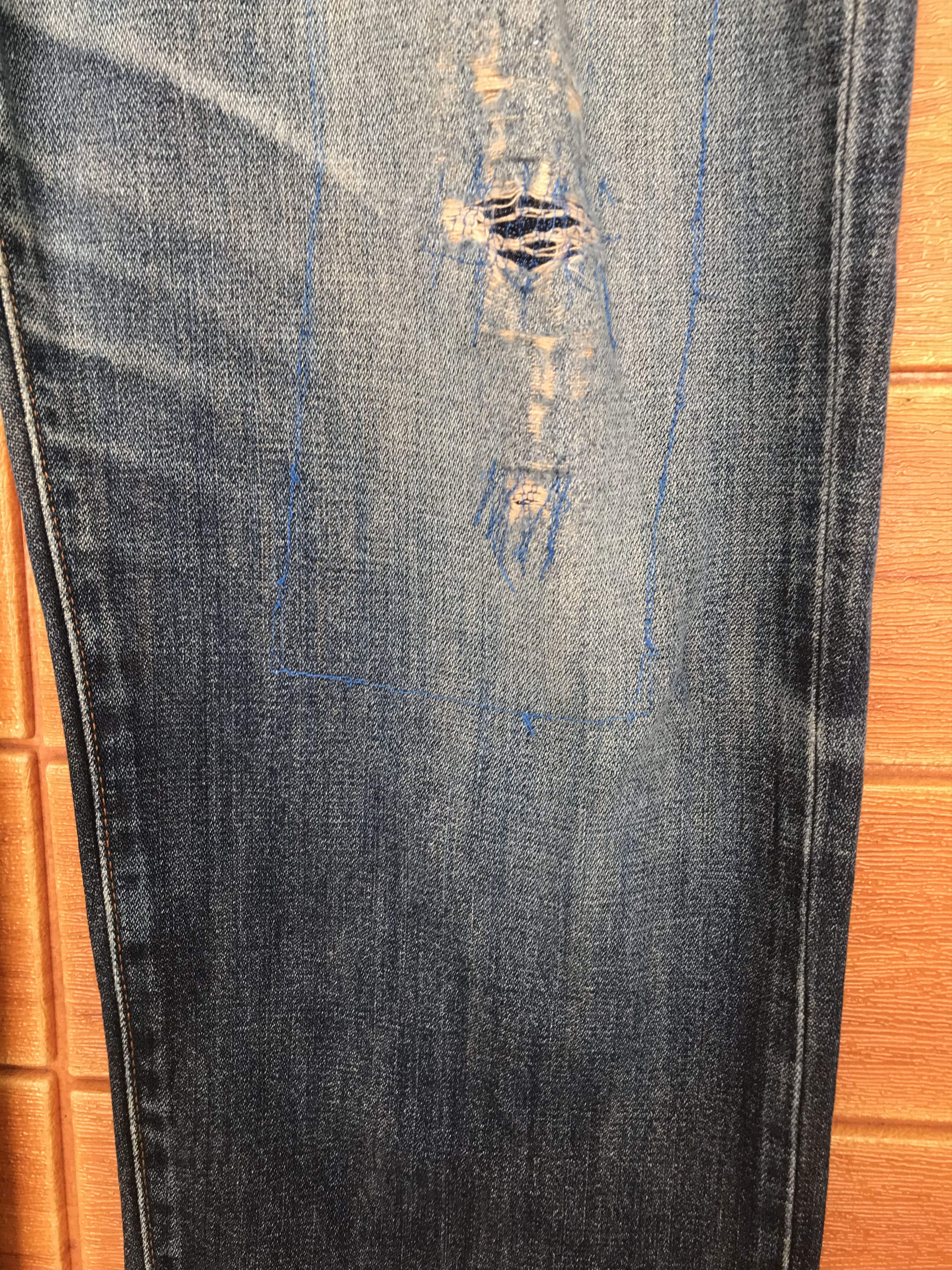 Number (N)ine × Undercover Vintage Wrangler Distressed Denim Jeans Size US 38 / EU 54 - 9 Thumbnail