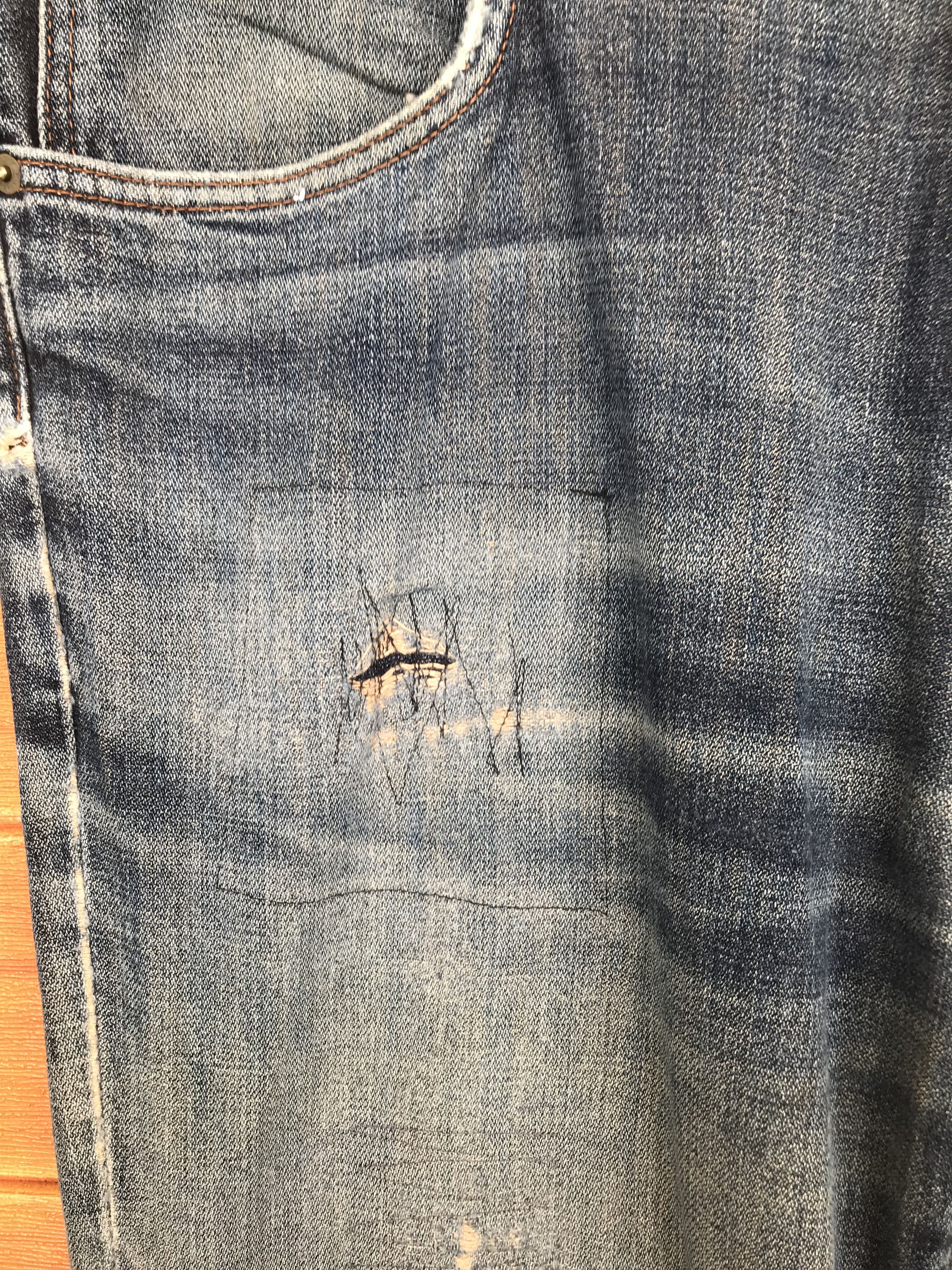 Number (N)ine × Undercover Vintage Wrangler Distressed Denim Jeans Size US 38 / EU 54 - 13 Thumbnail