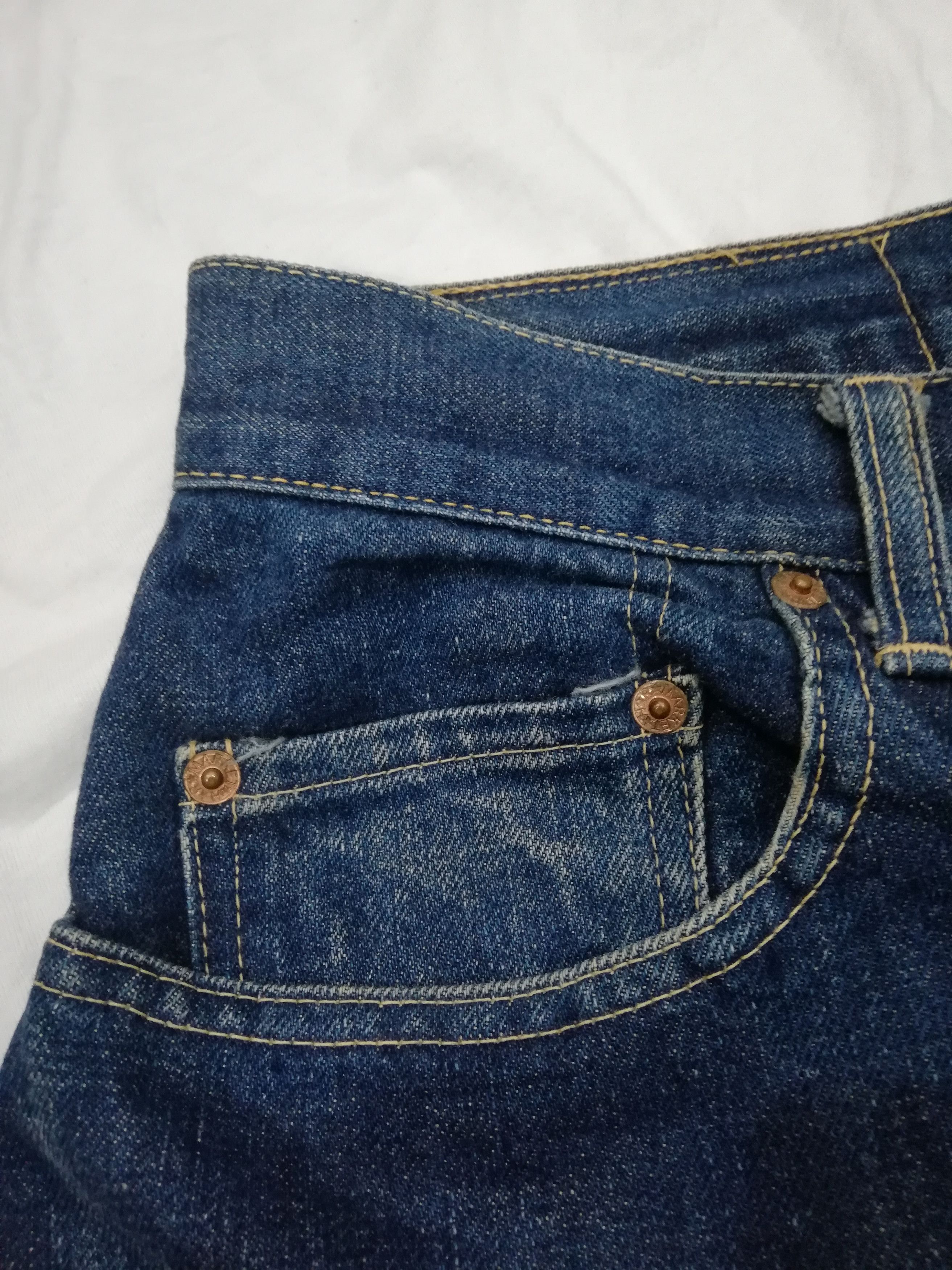 HOLLYWOOD RANCH MARKET × Japanese Brand × Vintage Vintage H.R.Market Selvedge Jeans Japan Size US 35 - 6 Thumbnail
