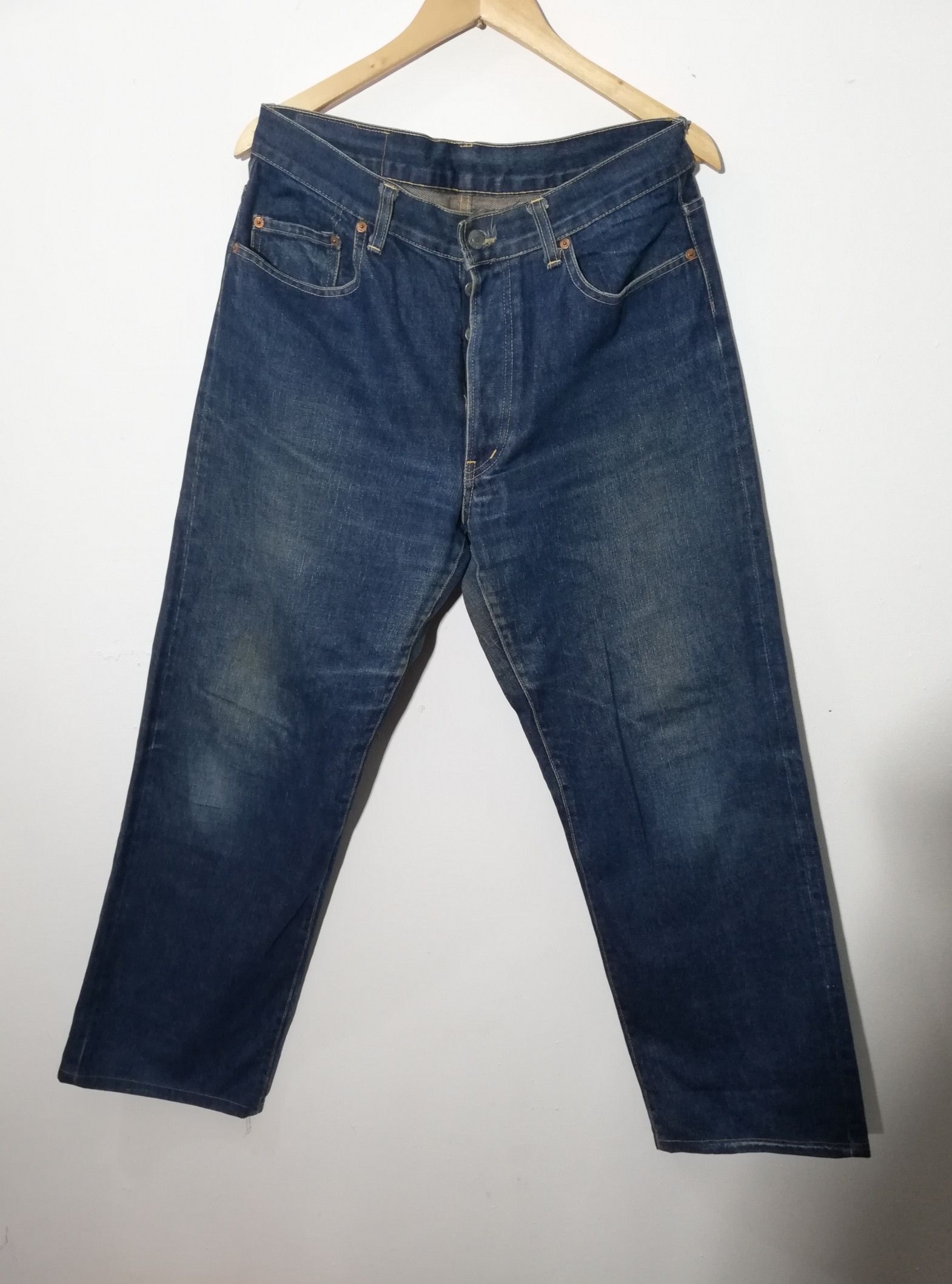 HOLLYWOOD RANCH MARKET × Japanese Brand × Vintage Vintage H.R.Market Selvedge Jeans Japan Size US 35 - 3 Thumbnail