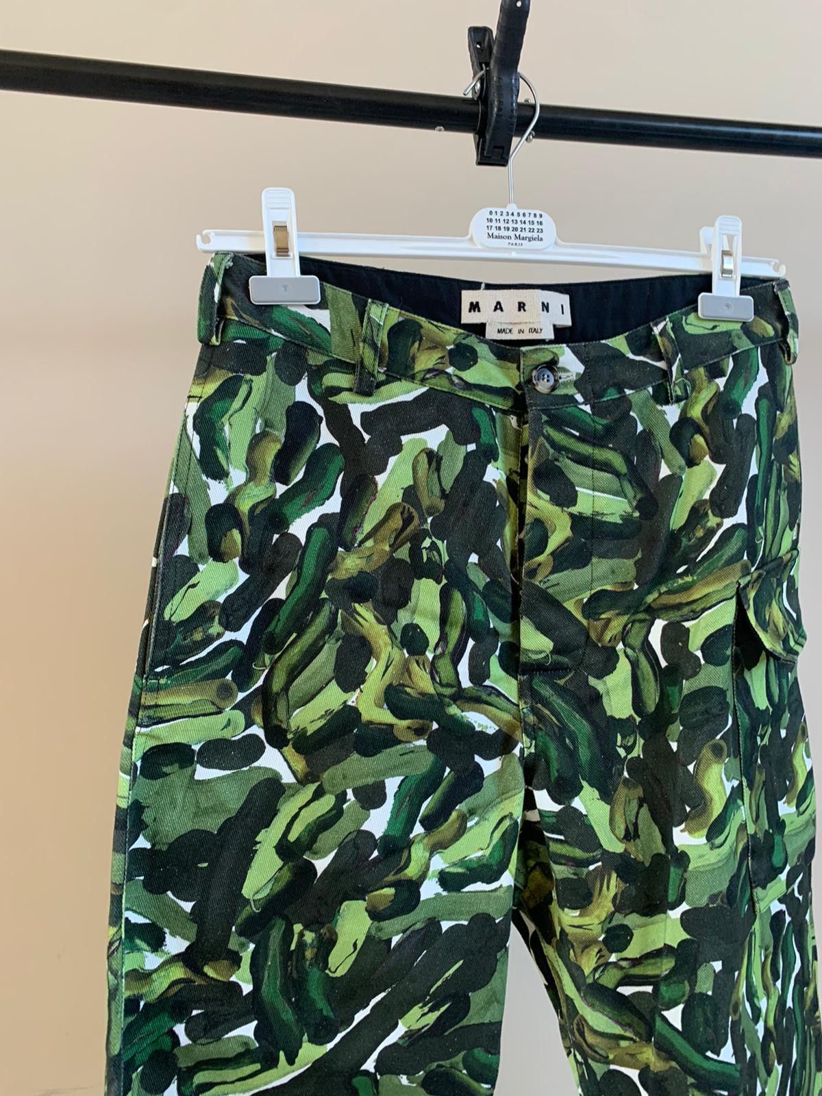 Marni Printed Cargo Pants in Green Size US 30 / EU 46 - 2 Thumbnail