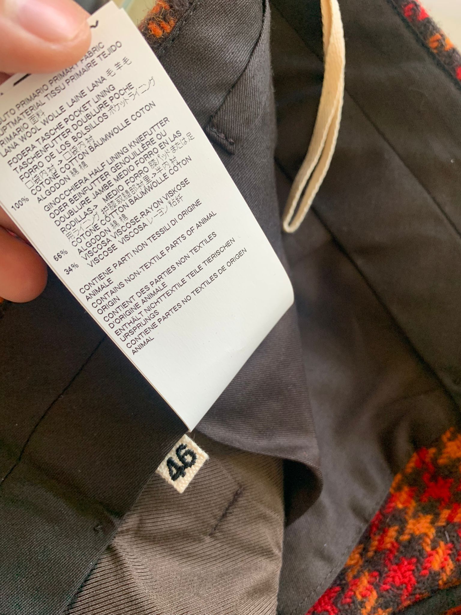 Marni Houndstooth Wool Pants Size US 30 / EU 46 - 12 Thumbnail