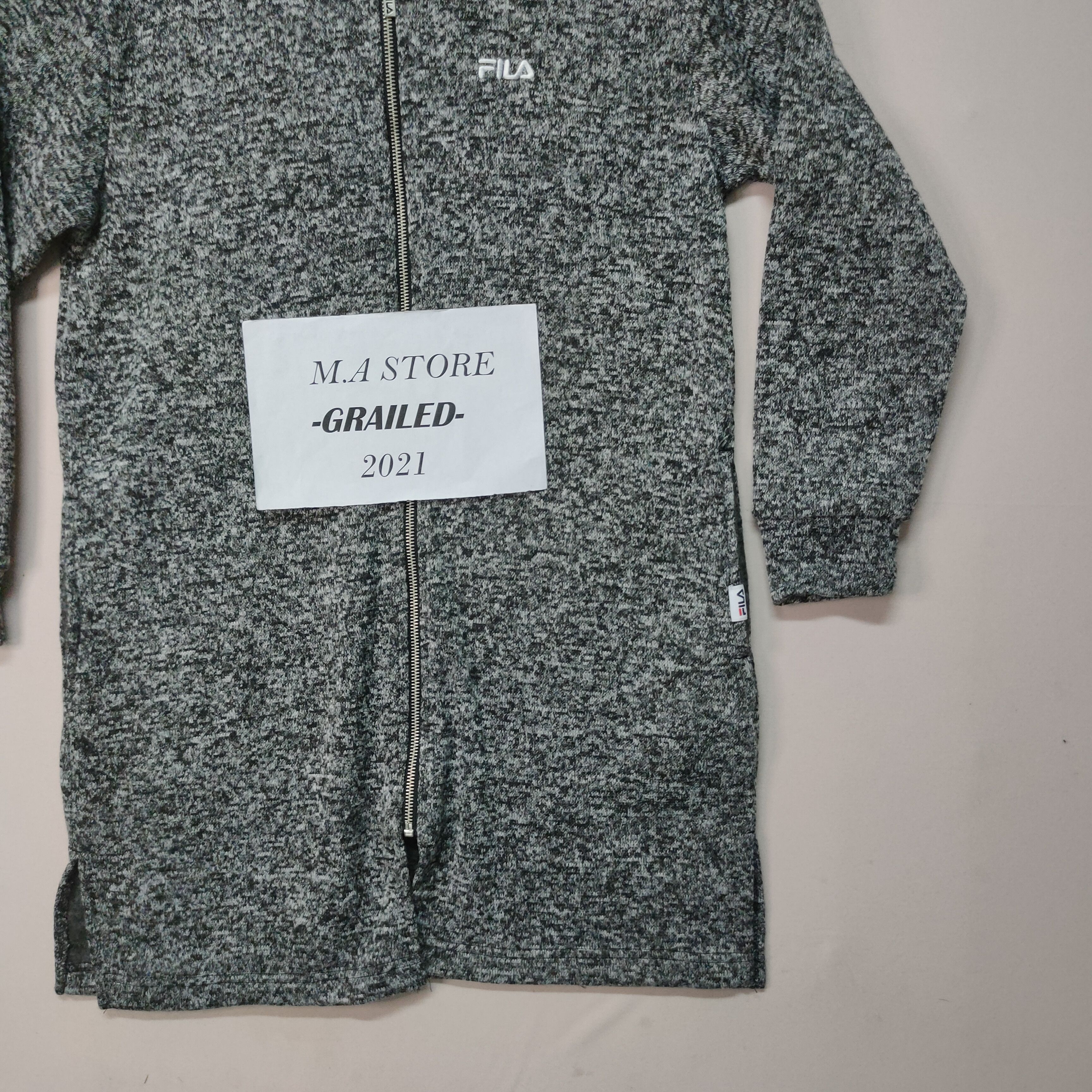 Fila Vintage Fila Acid Rain Hoodie Zipper Long Jacket Size US M / EU 48-50 / 2 - 3 Thumbnail