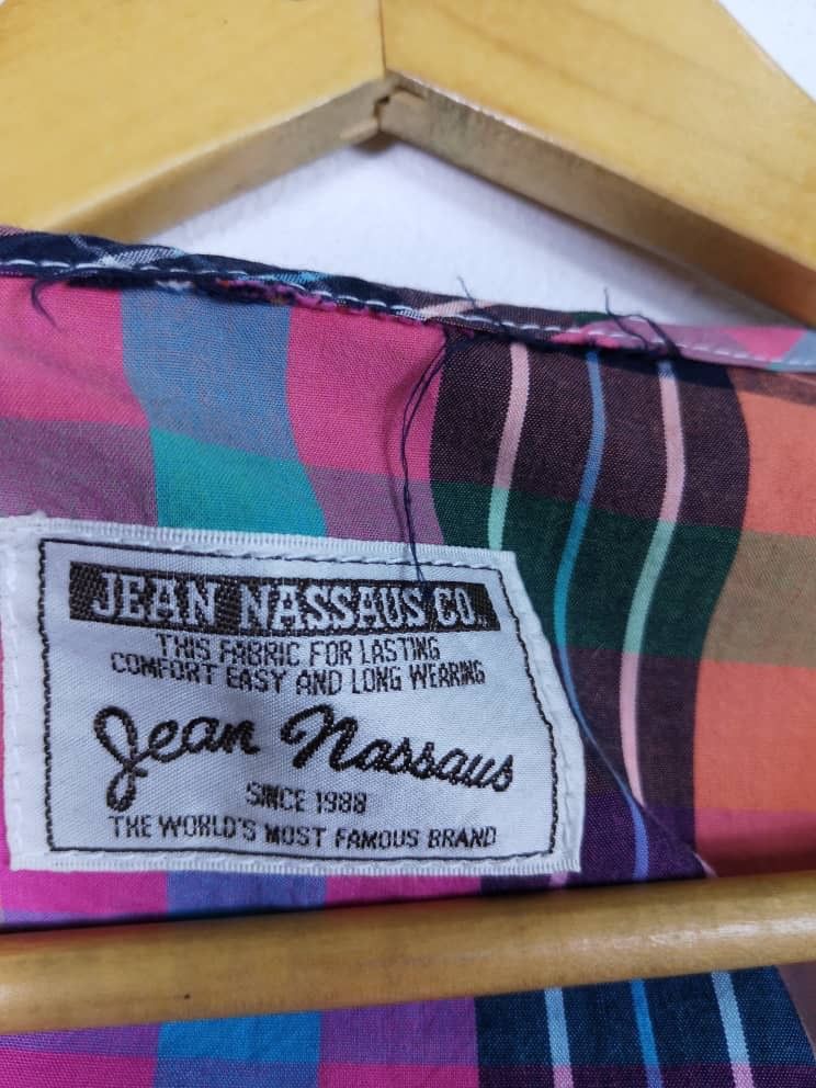 Japanese Brand Jean Nassaus Flannel-Hoodies Design Jacket Size US L / EU 52-54 / 3 - 11 Thumbnail