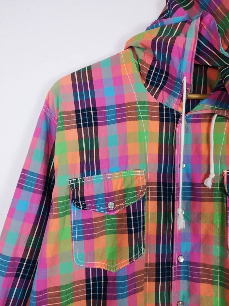 Japanese Brand Jean Nassaus Flannel-Hoodies Design Jacket Size US L / EU 52-54 / 3 - 8 Thumbnail
